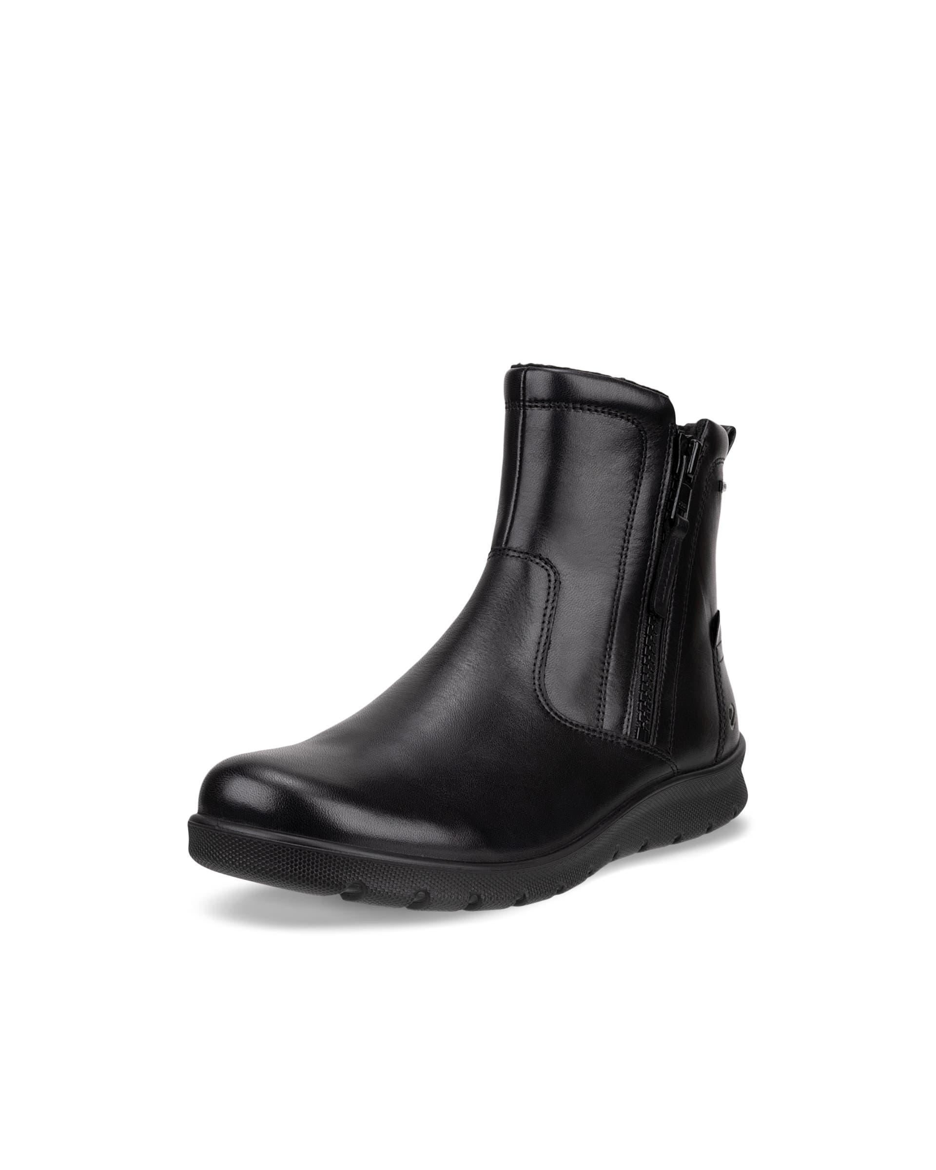 Women's ECCO® Babett Leather Gore-Tex Outdoor Boot - Black - Main