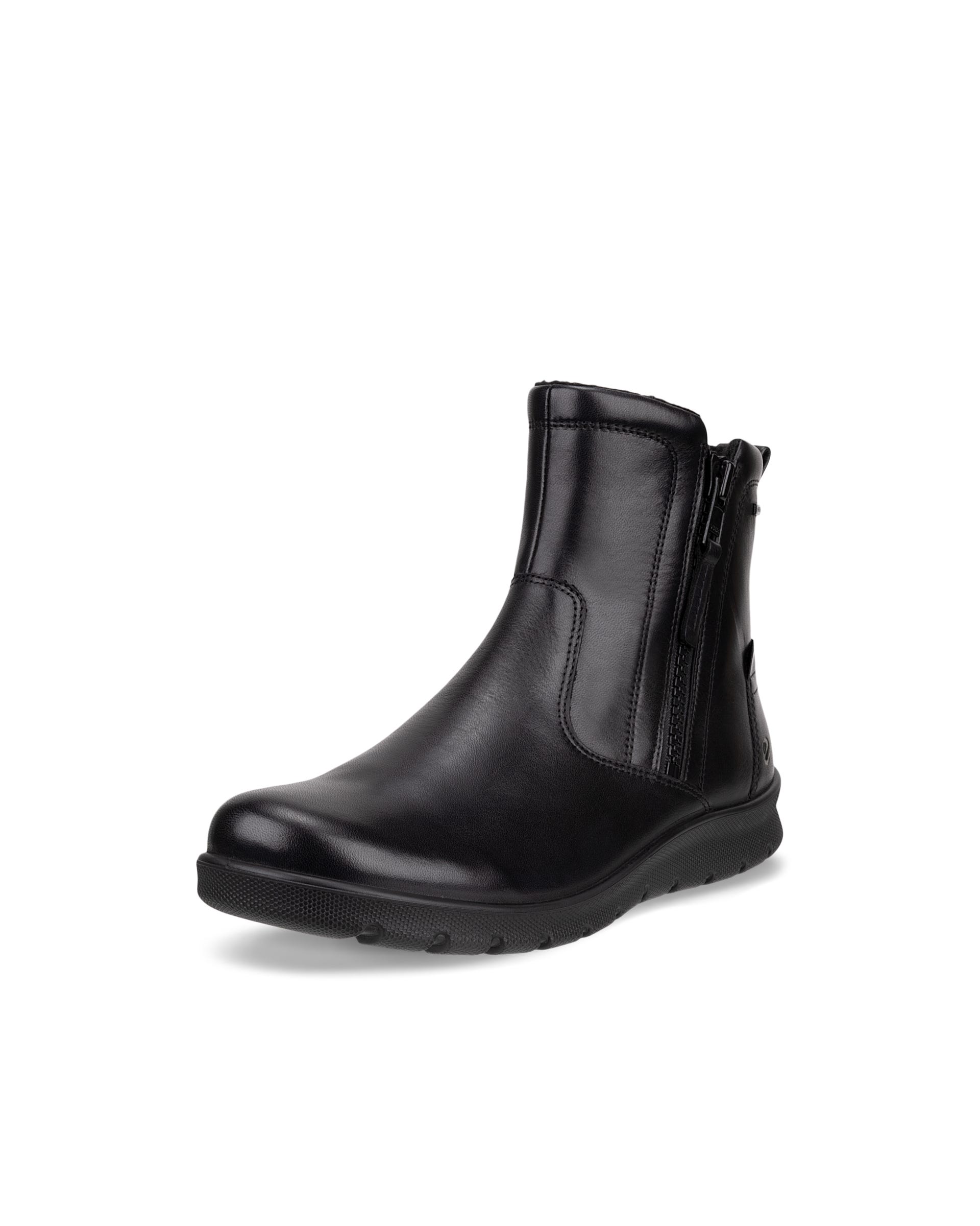 Women's ECCO® Babett Leather Gore-Tex Outdoor Boot - Black - Main