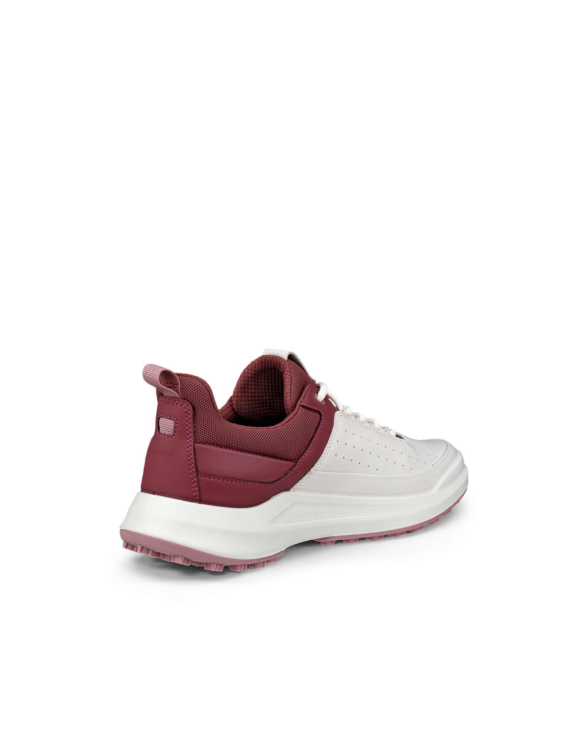 Women's ECCO® Golf Core Leather Waterproof Golf Shoe - White - Back