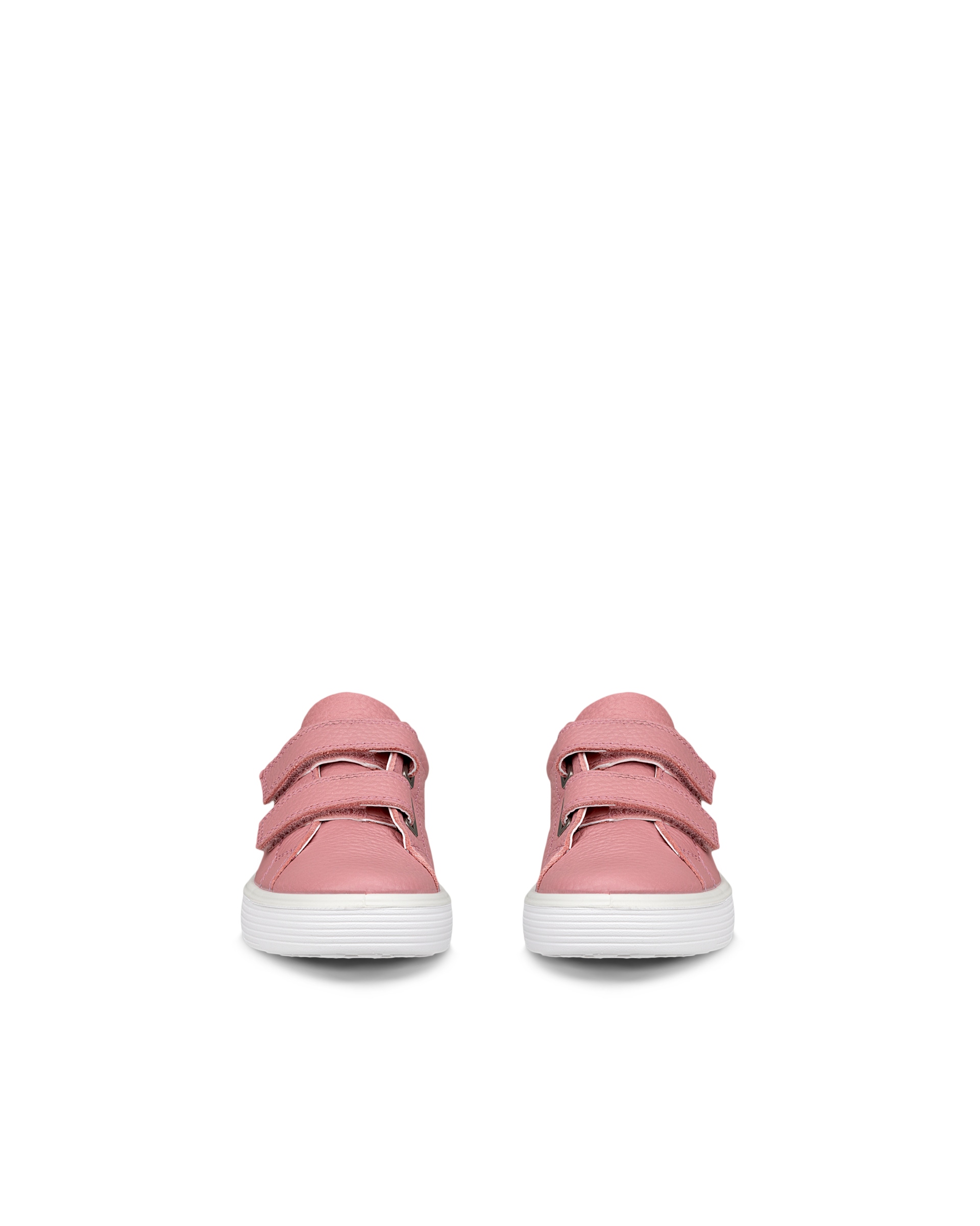 ECCO® Street Platform baskets en cuir pour femme - Rose - Front pair