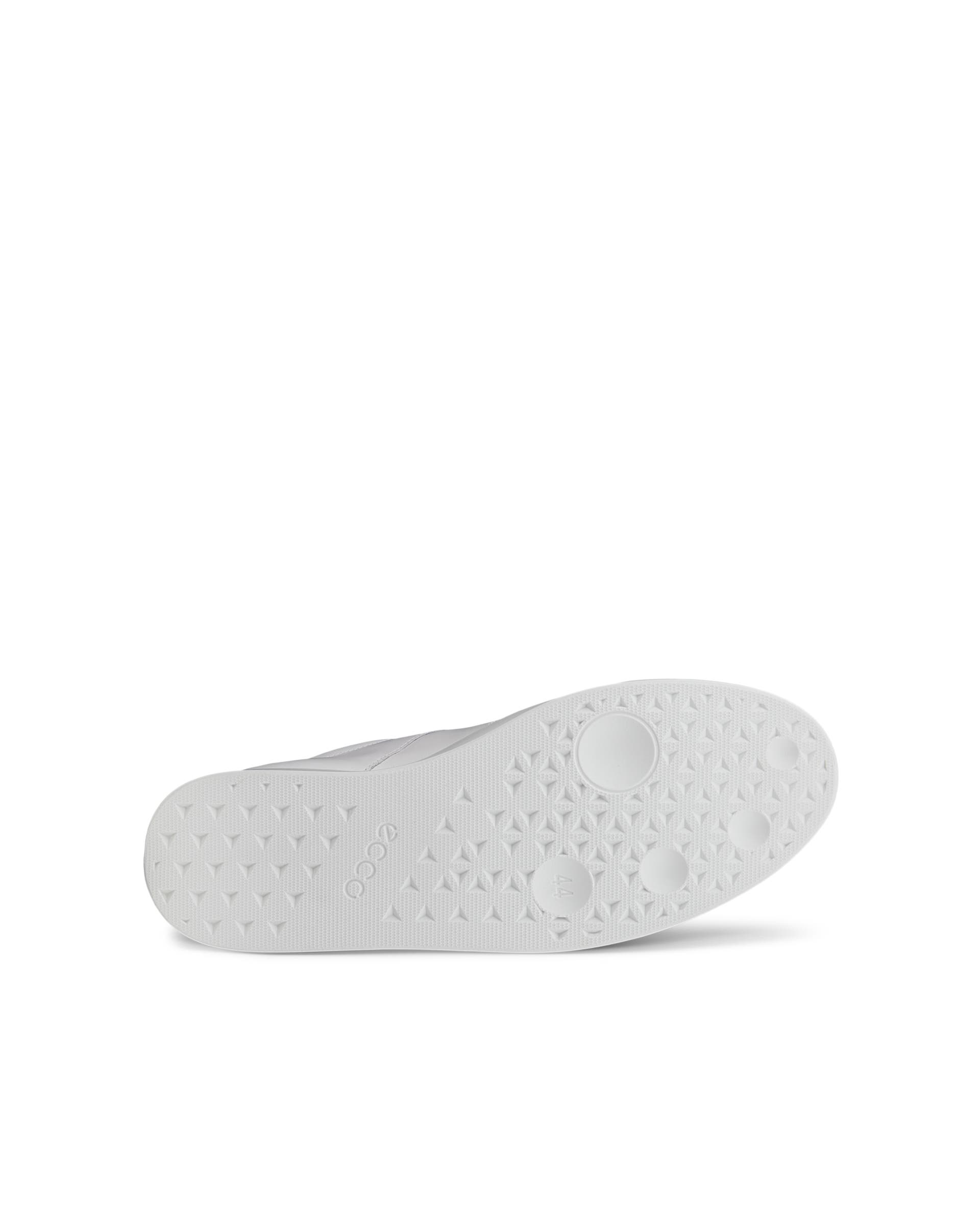 Men's ECCO® Street Lite Leather Trainer - White - Sole