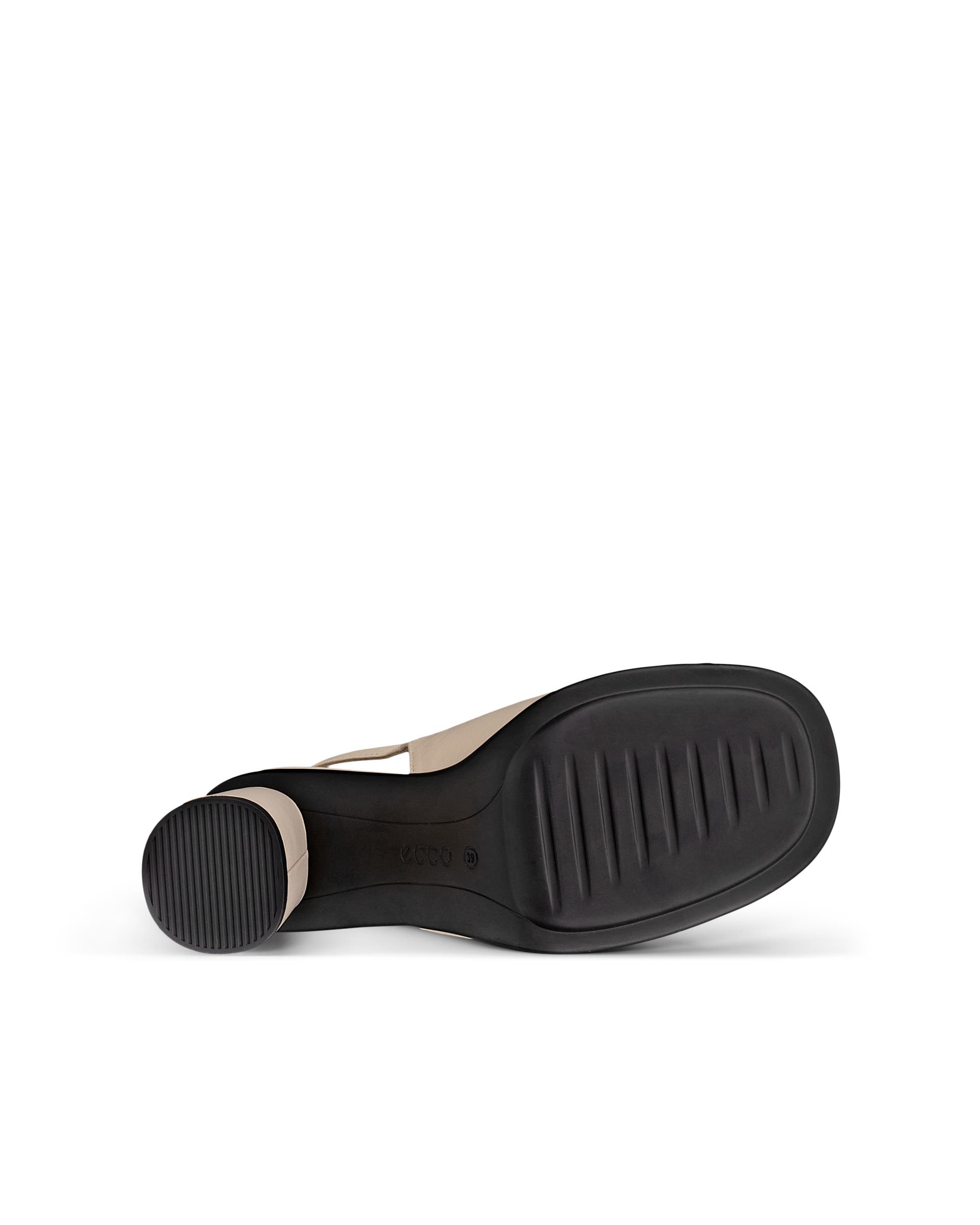 Women's ECCO® Sculpted Alba 65 Leather Heeled Sandal - Beige - Sole