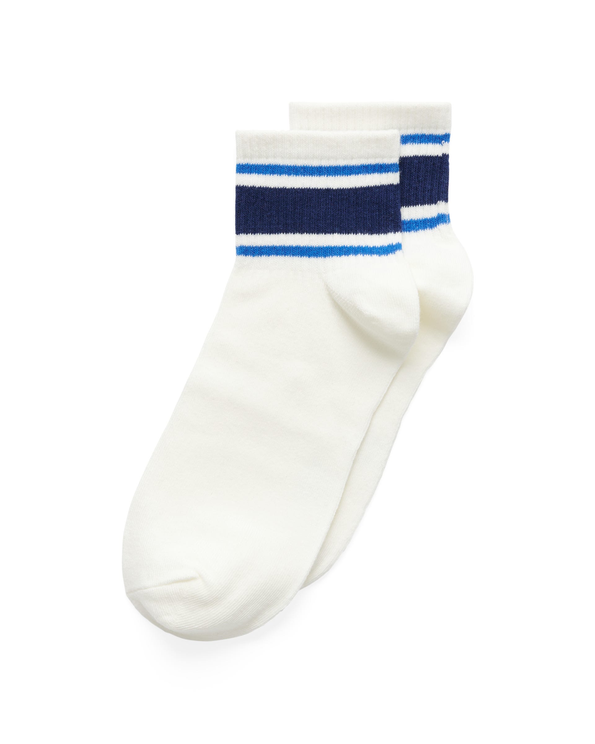 Unisex ECCO® Retro Low-Cut Socks (2-Pack) - White - Detail-1