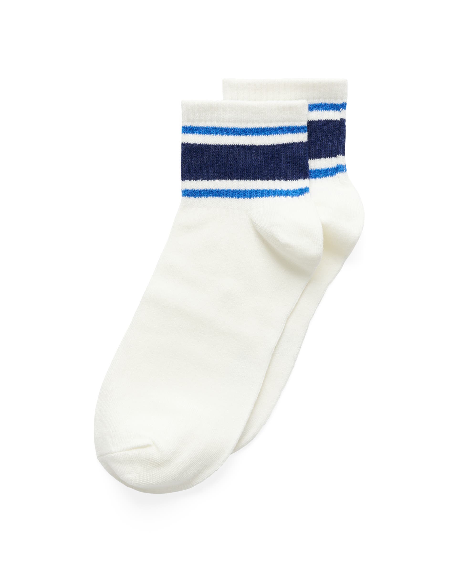 Unisex ECCO® Retro Low-Cut Socks (2-Pack) - White - Detail-1