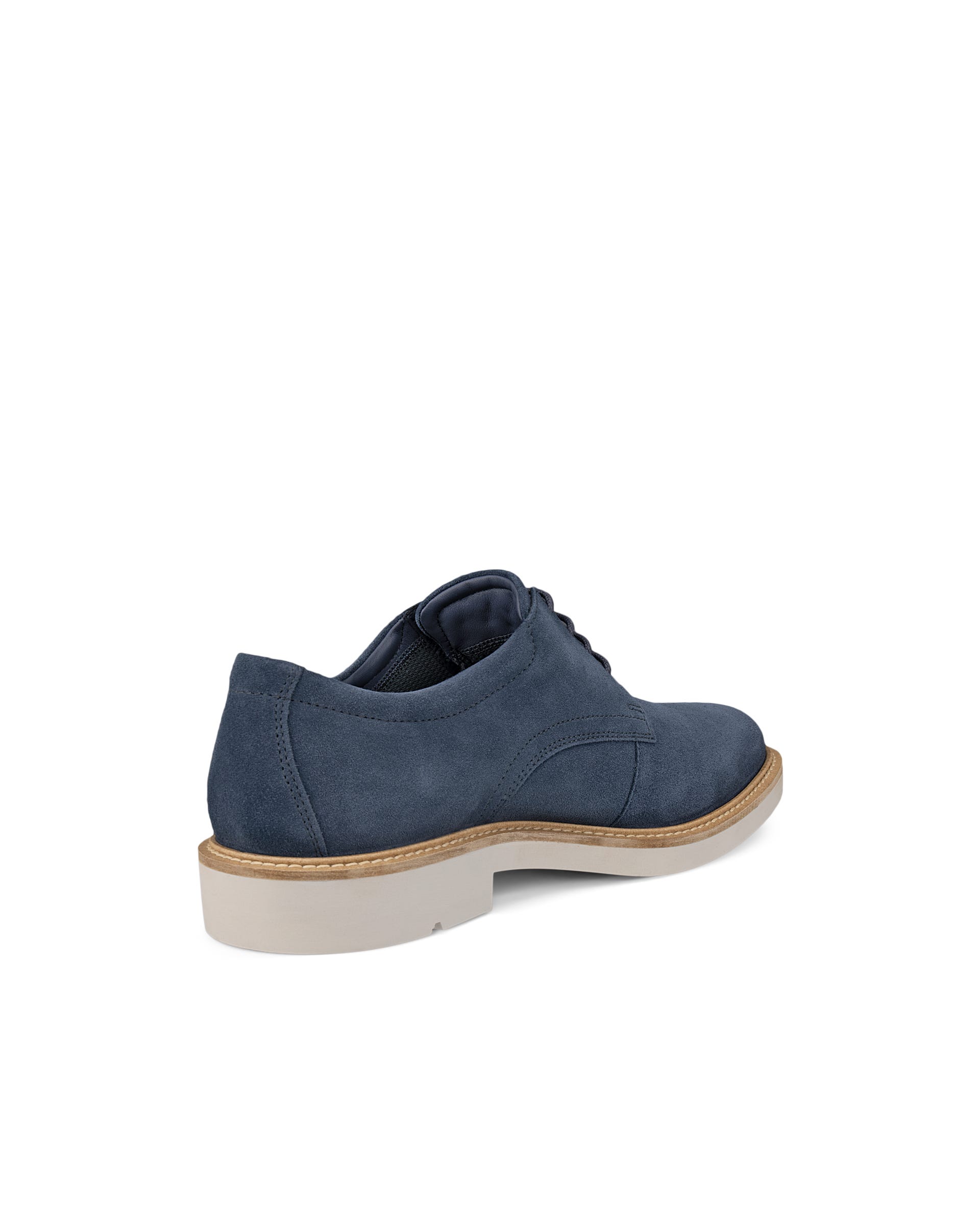 Men's ECCO® Metropole London Suede Derby Shoe - Blue - Back