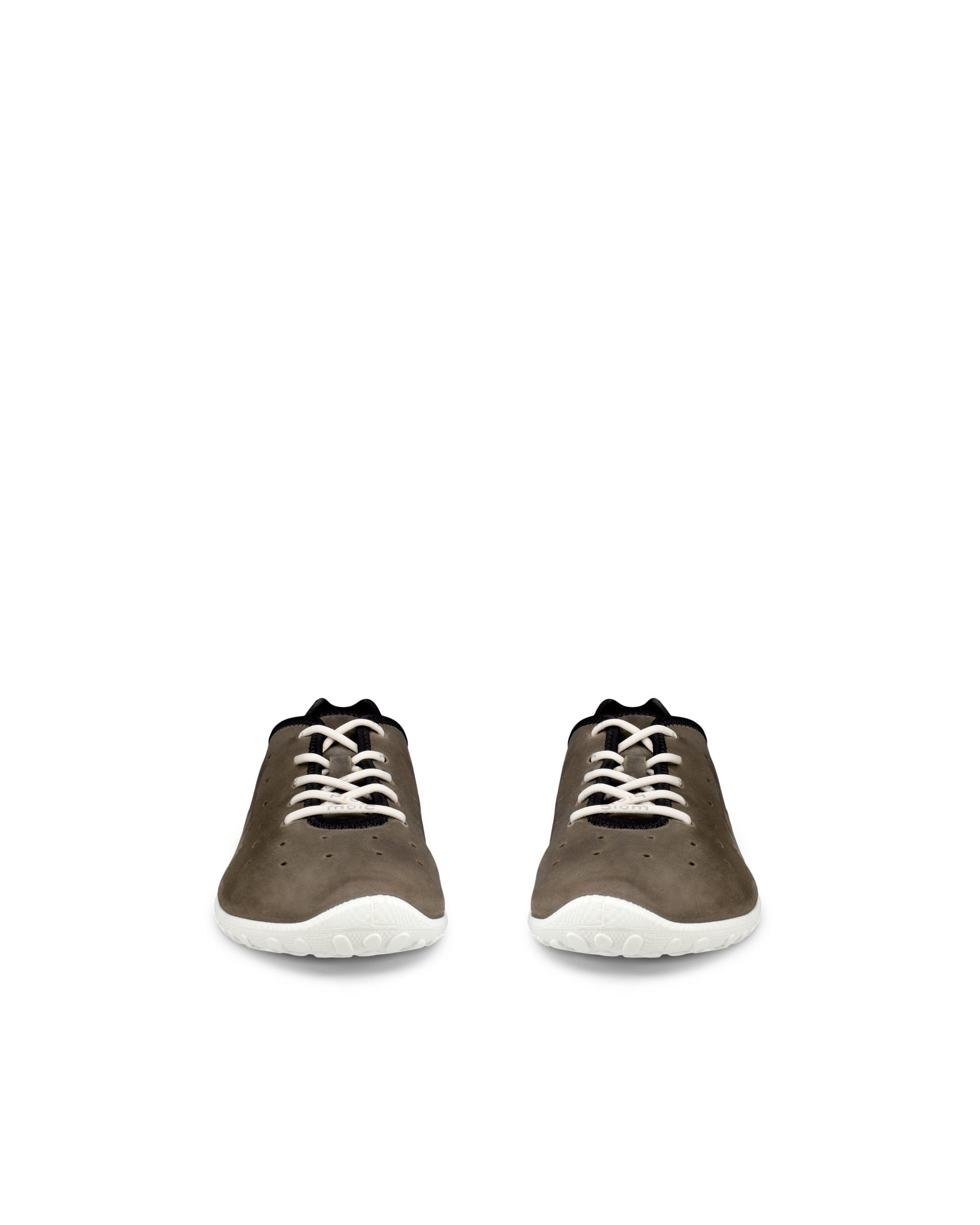 Męskie sznurowane buty z nubuku ECCO® BIOM EVERYDAY - Brązowy - Outside