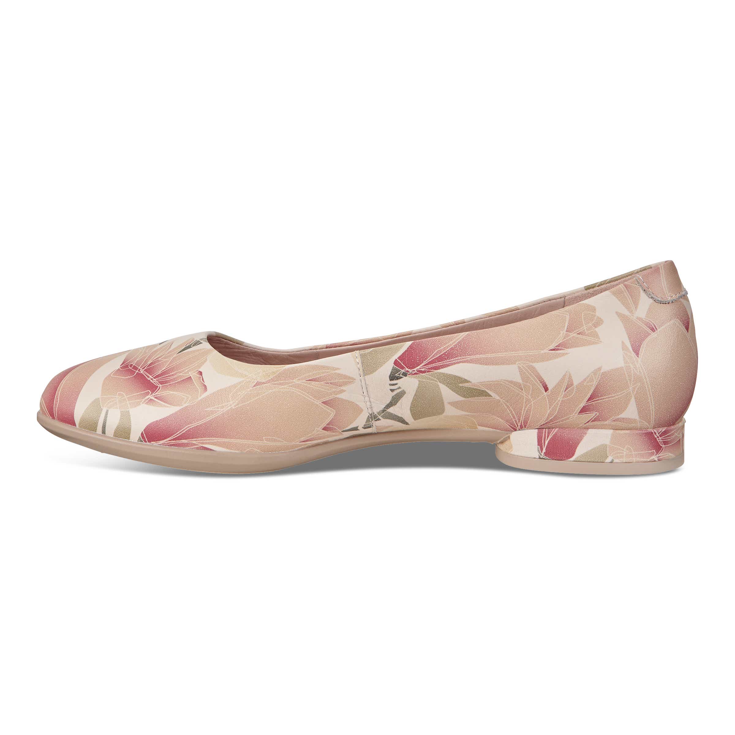 ECCO Women's Anine Ballerina Shoes - Pink - Inside