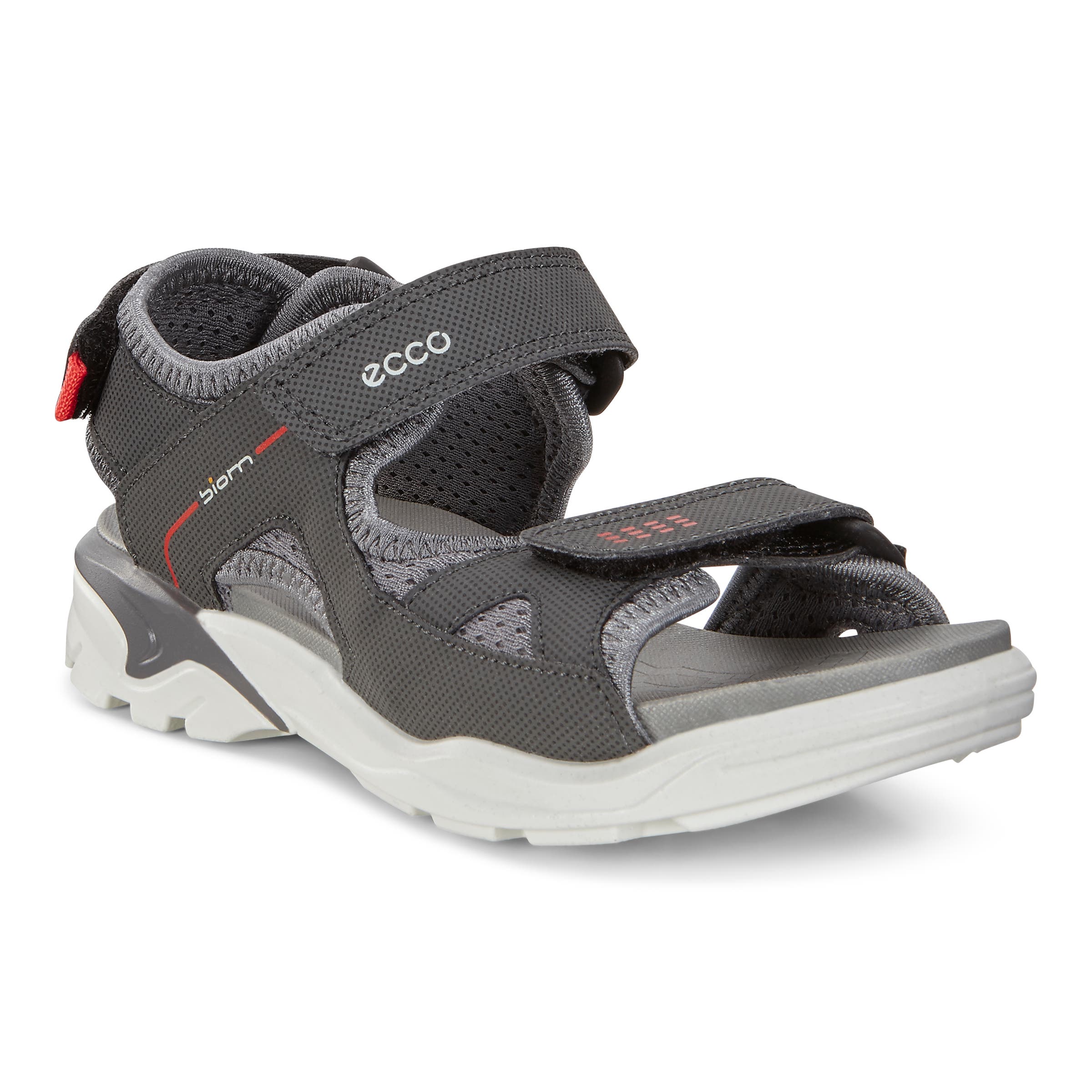 ECCO BIOM Raft Kids Flat Sandals - Grey - Main