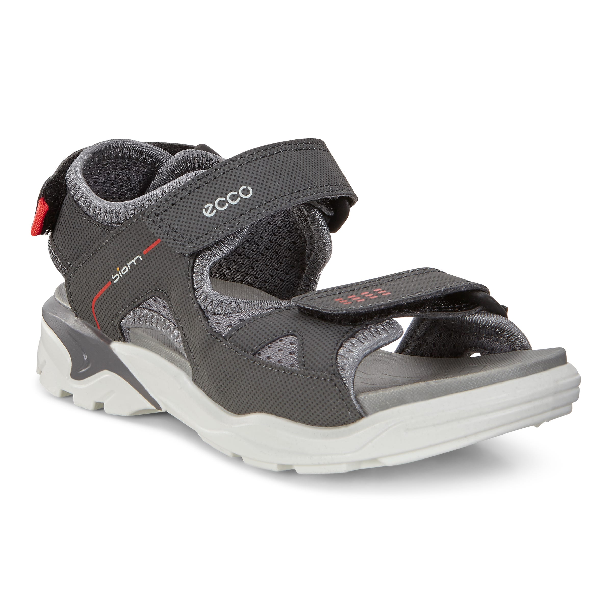 ECCO BIOM Raft Kids Flat Sandals - Grey - Main