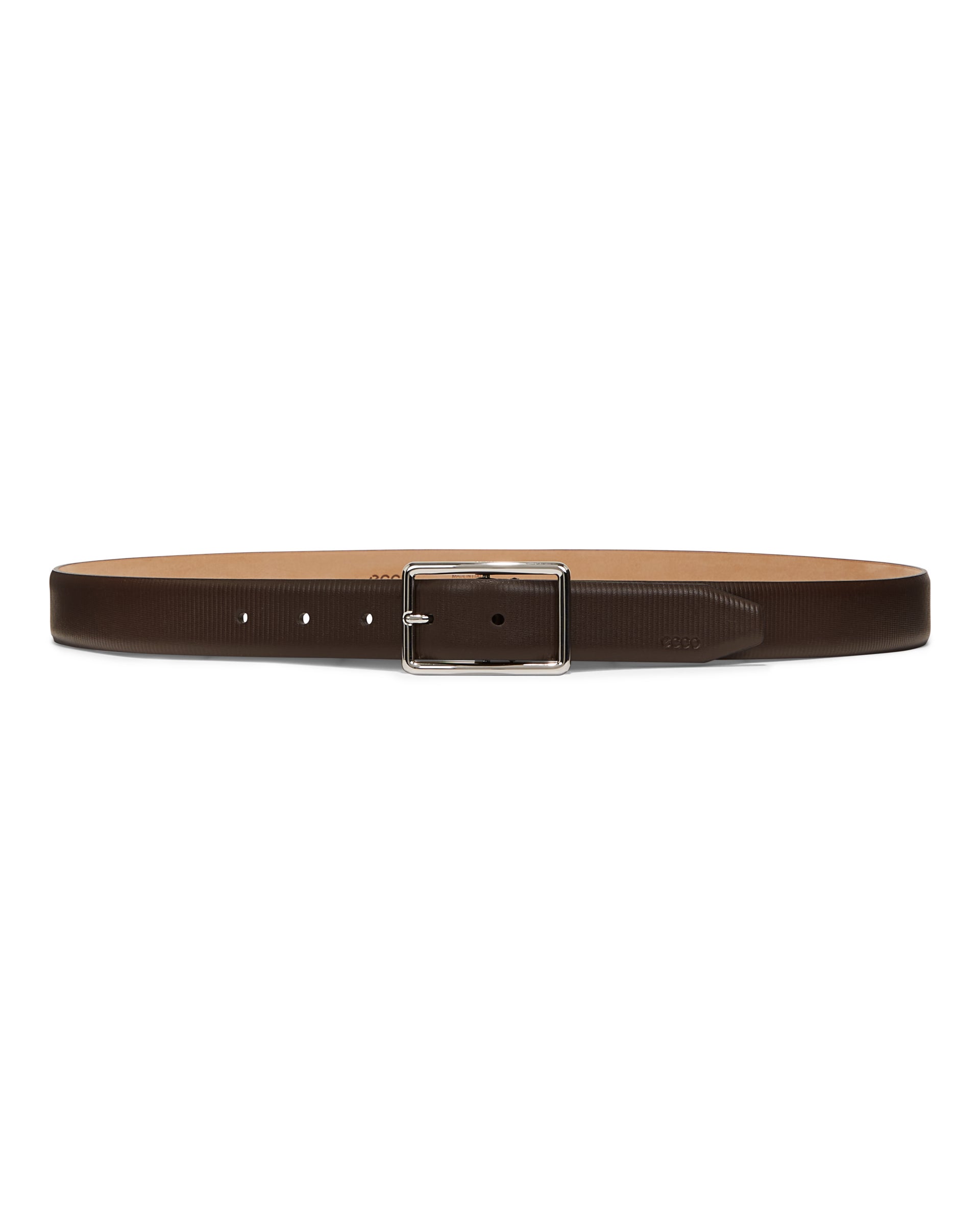 ECCO Belts Formal Italian Textured メンズ レザーベルト - ブラウン - Main