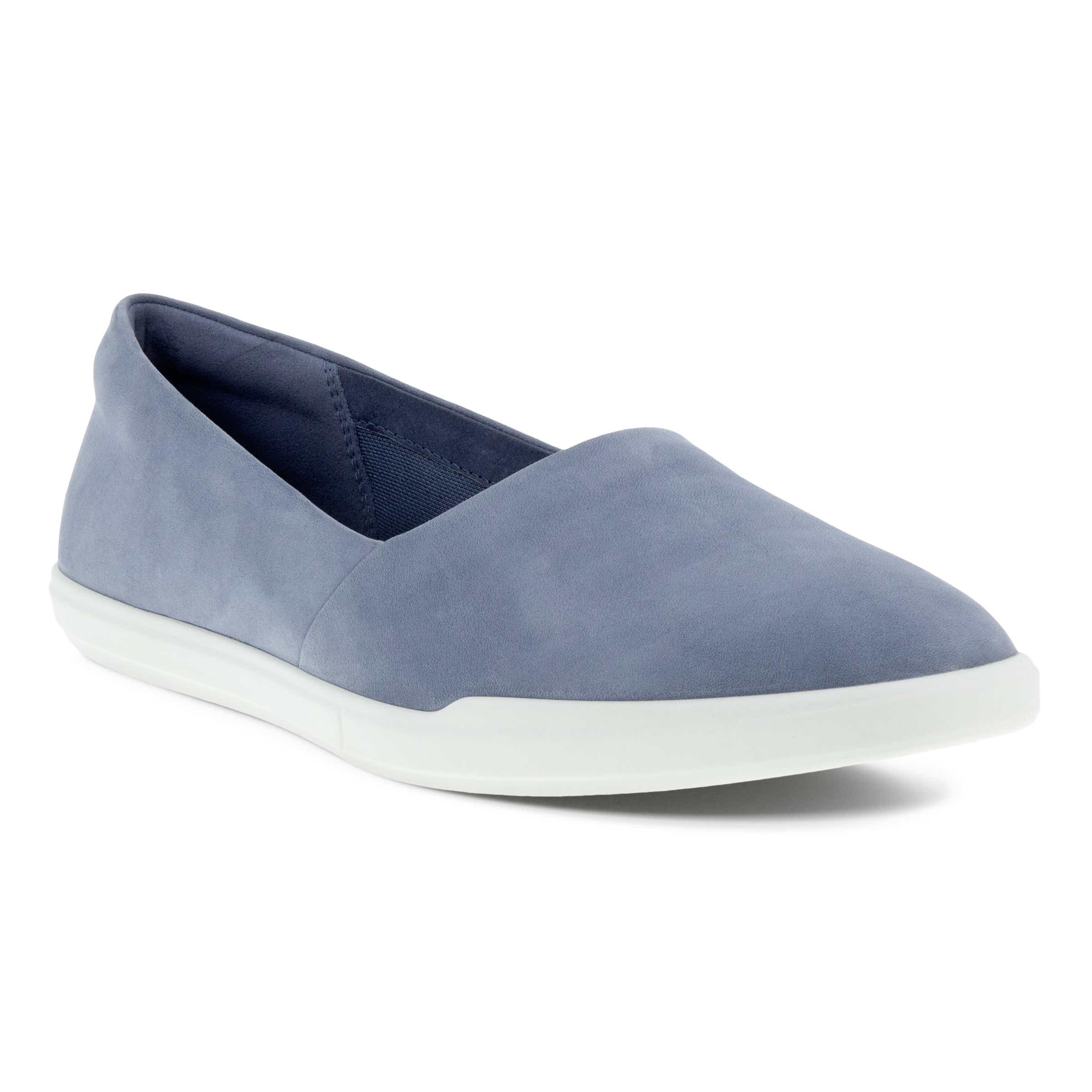 Women's ECCO® Simpil Nubuck Slip-On - Blue - Main