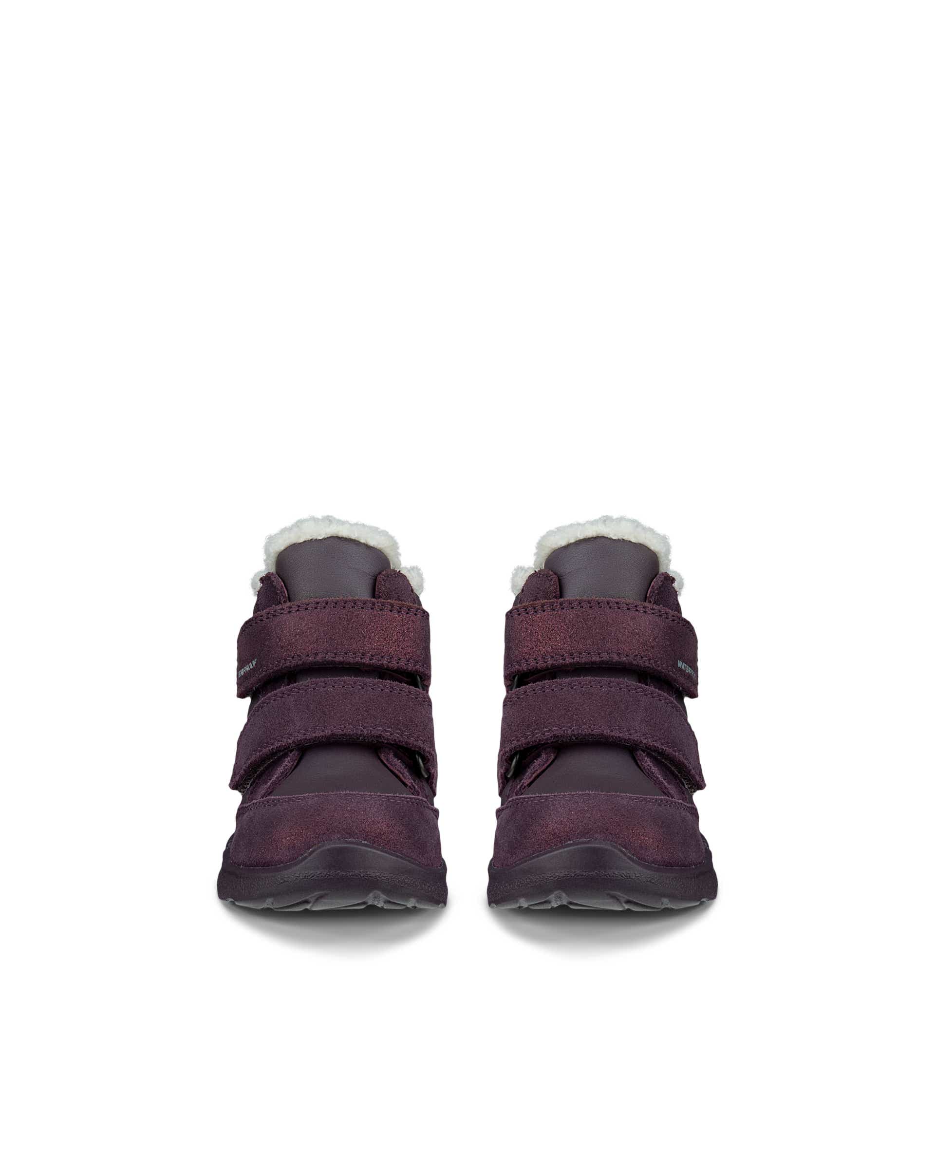 ECCO® BIOM 2.2 INFANT vinterstøvle i vandtæt i ruskind til børn - Lilla - Front pair