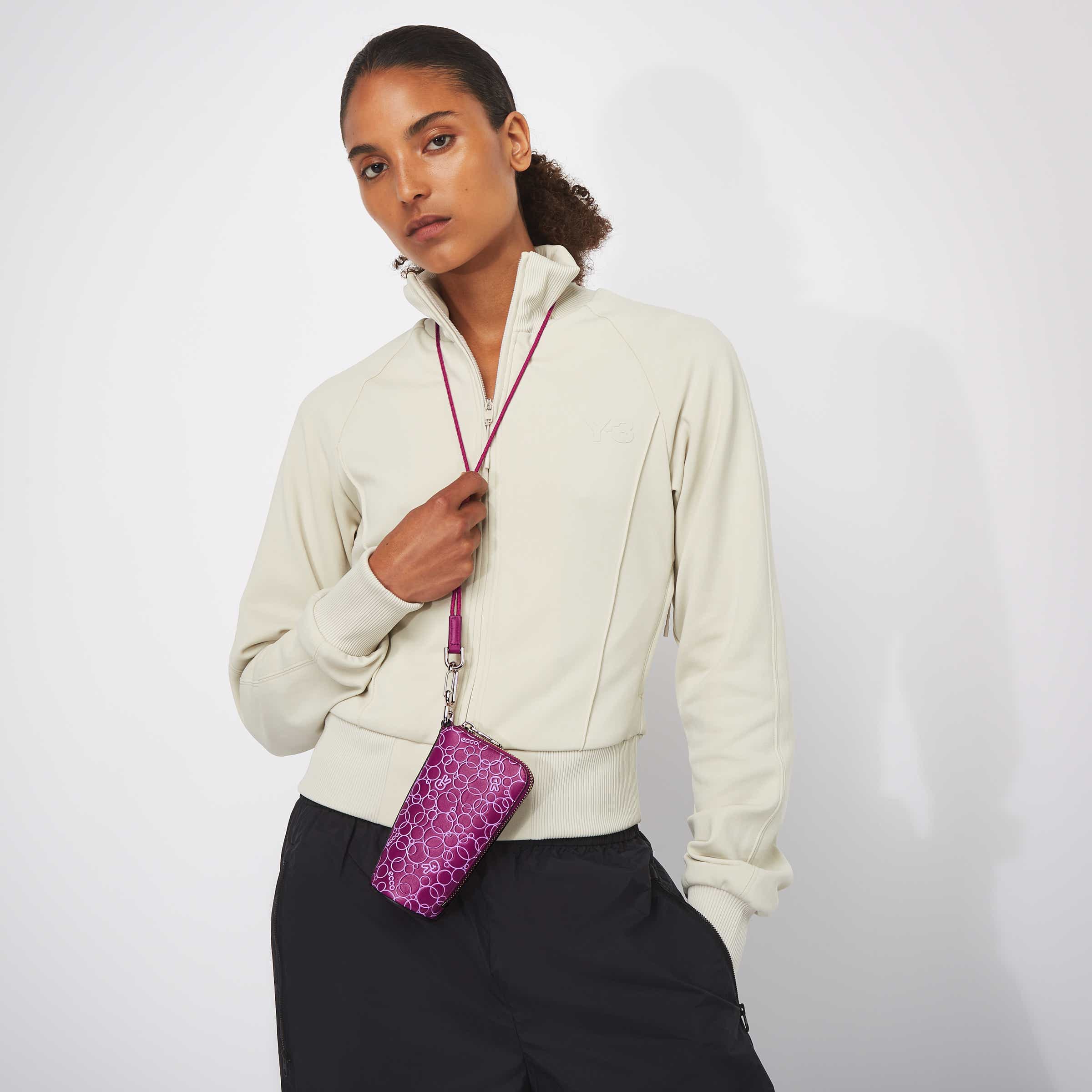 ECCO® Peach Leather Pouch Bag - Pink - Modelshot-1