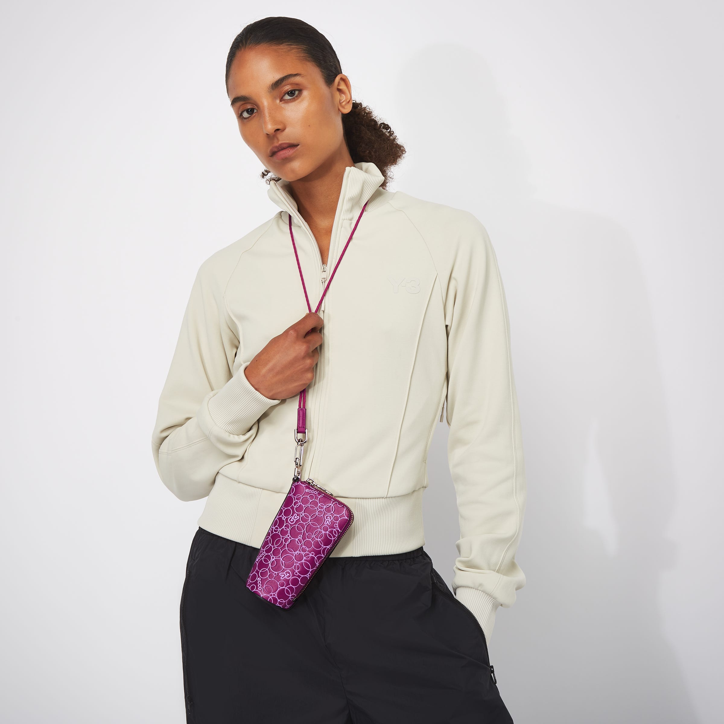 ECCO® Peach Leather Pouch Bag - Pink - Modelshot-1