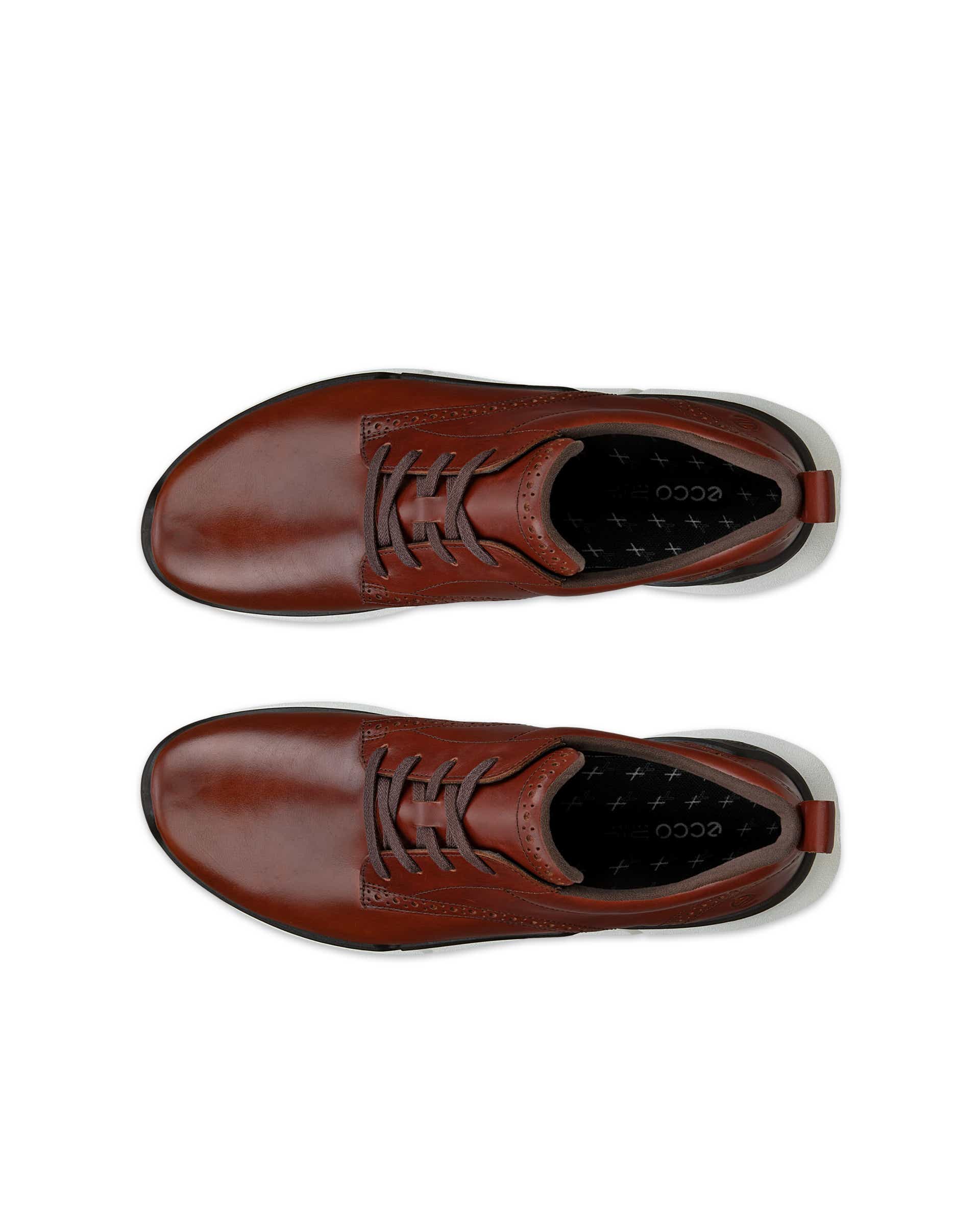 Men's ECCO® Biom 2.2 Hybrid Leather Sneaker - Brown - Top left pair