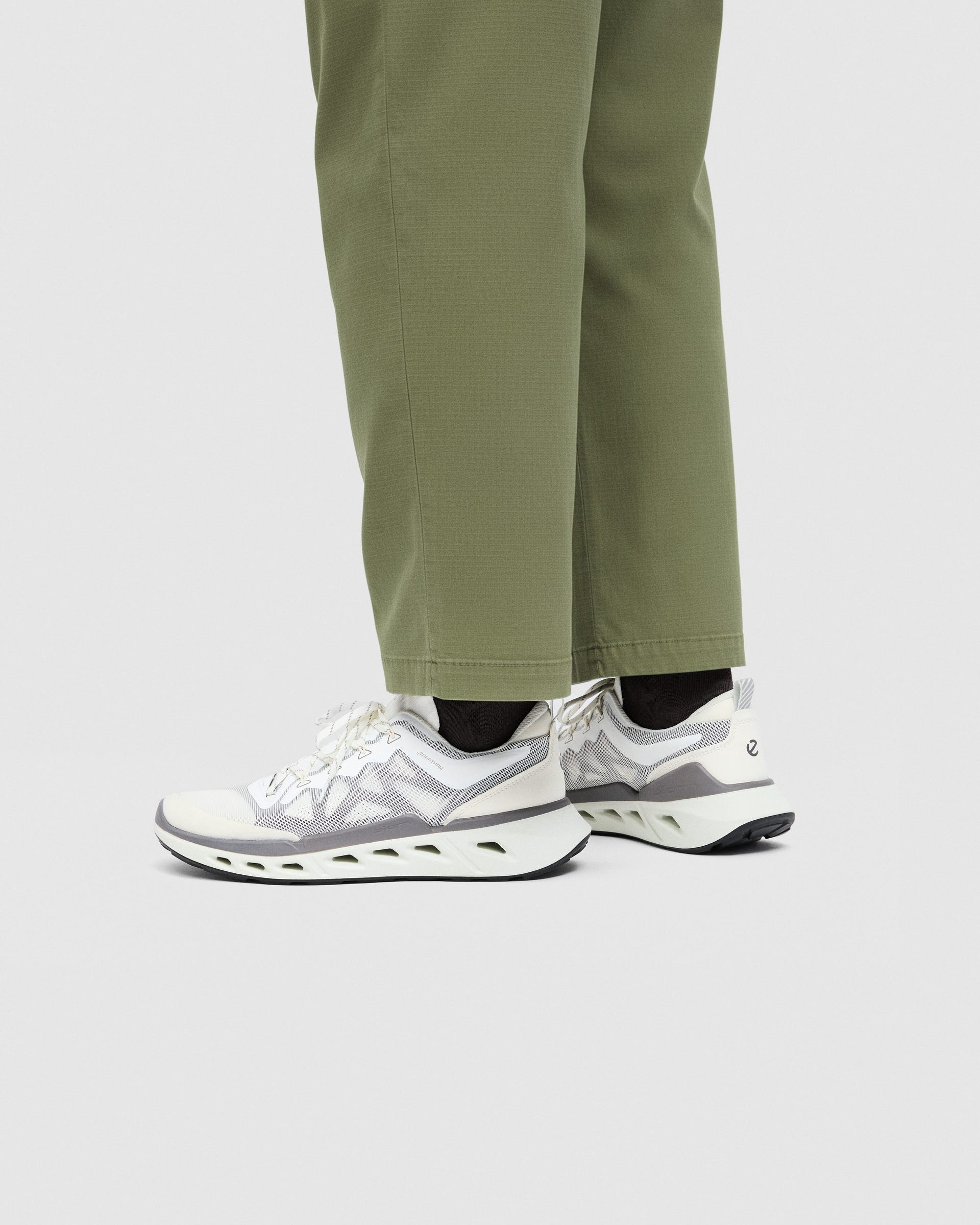 Men's ECCO® Biom 720 Leather Sneaker - White - Lifestyle image-1