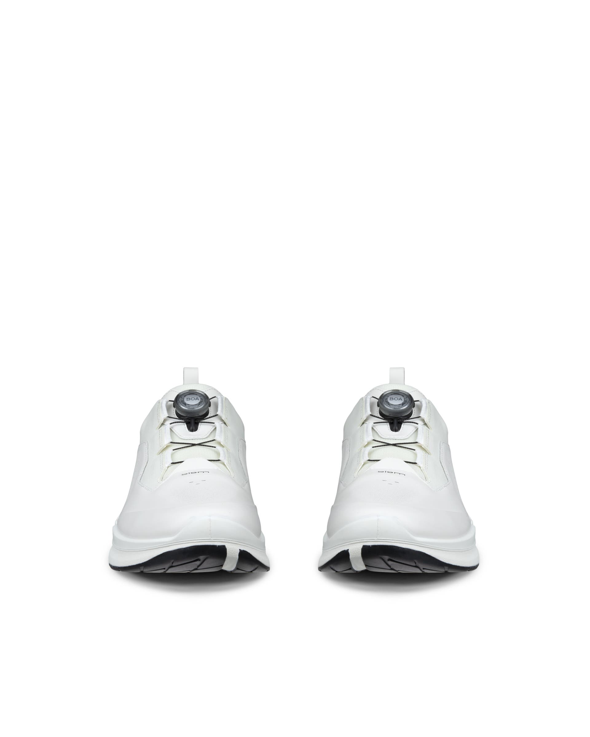 Men's ECCO® Biom 2.2 Boa Leather Sneaker - White - Front pair