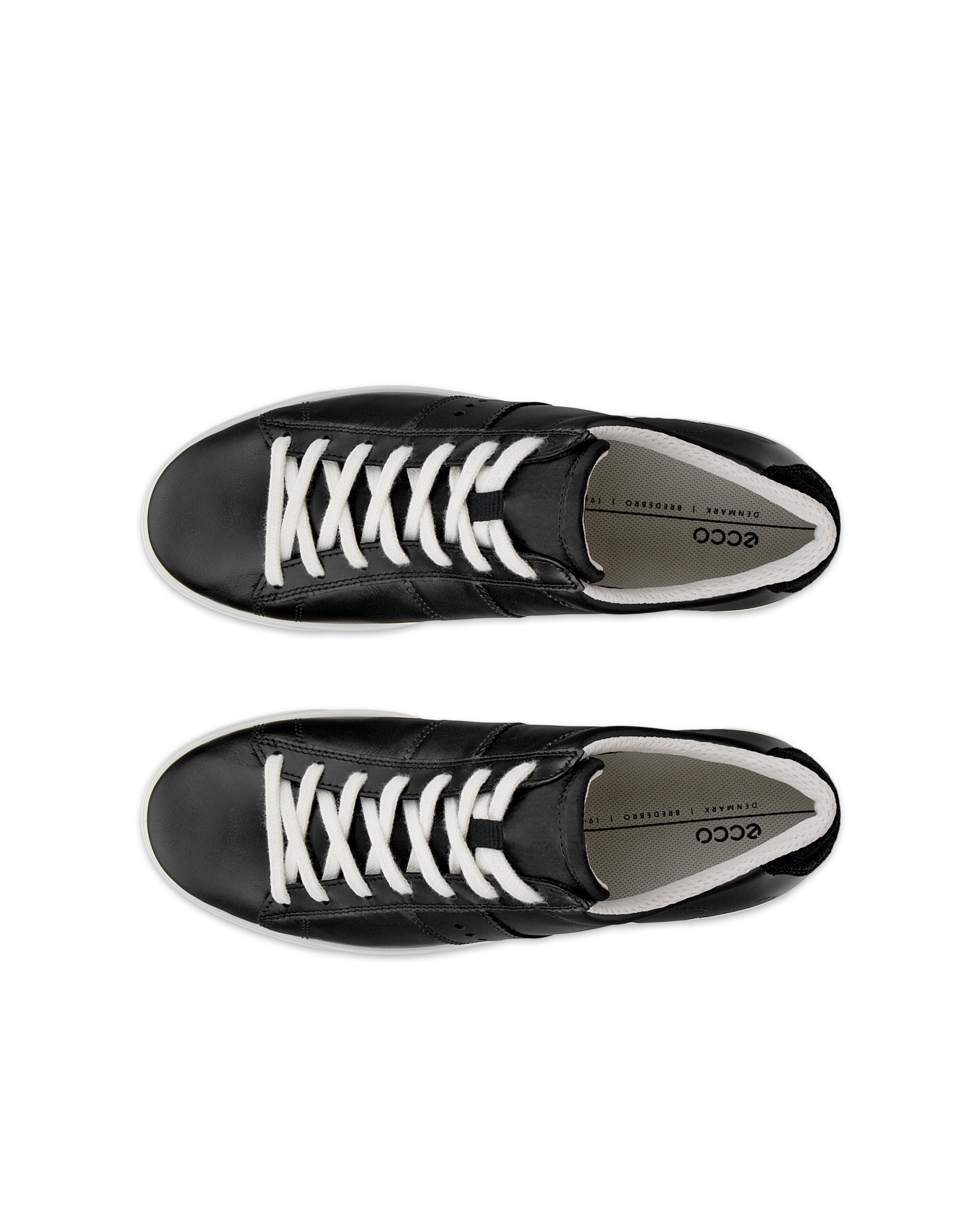 Dámske kožené tenisky ECCO® Street Lite - Čierna - Top left pair