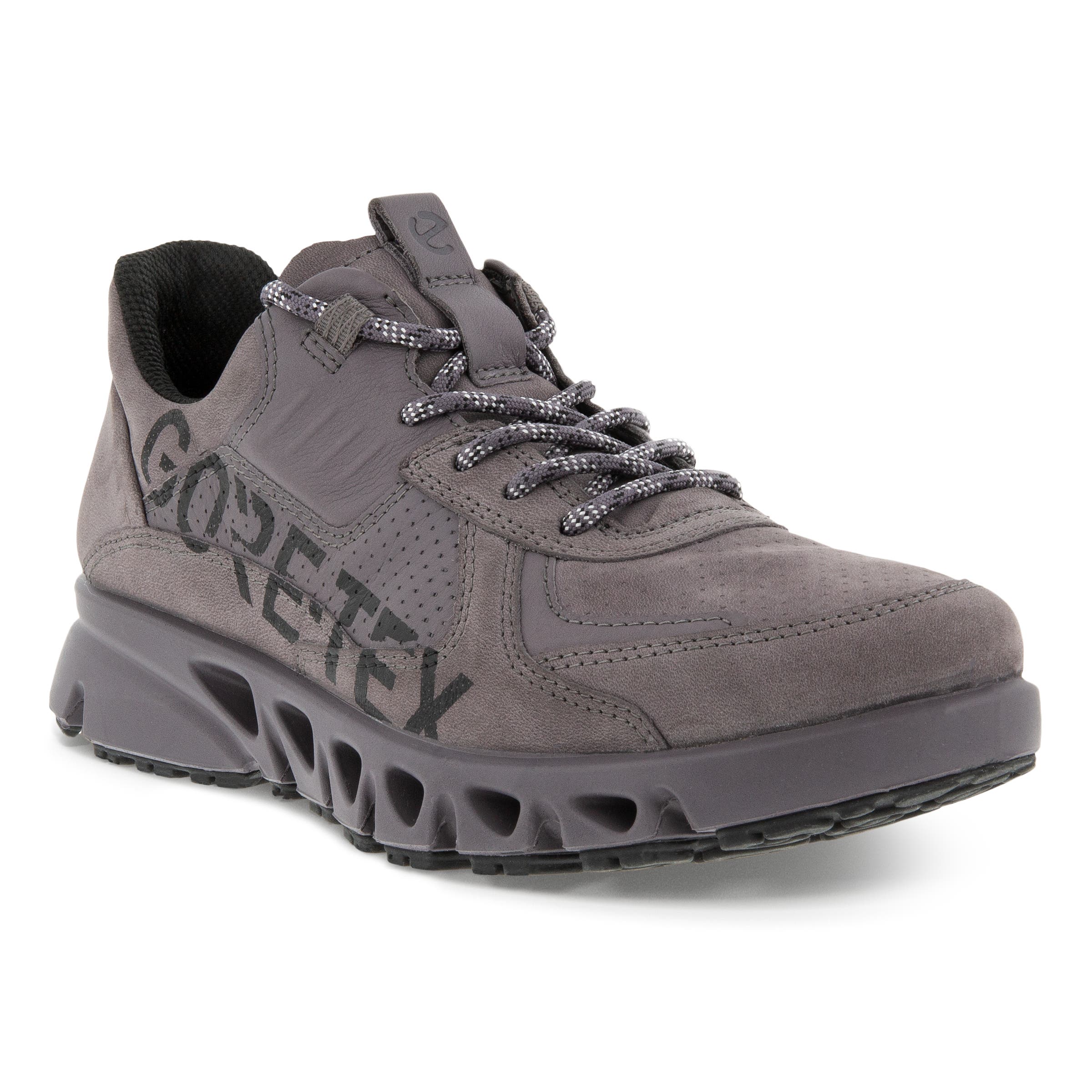Women's ECCO® Multi-Vent Nubuck Gore-Tex Outdoor Sneaker - Grey - Main