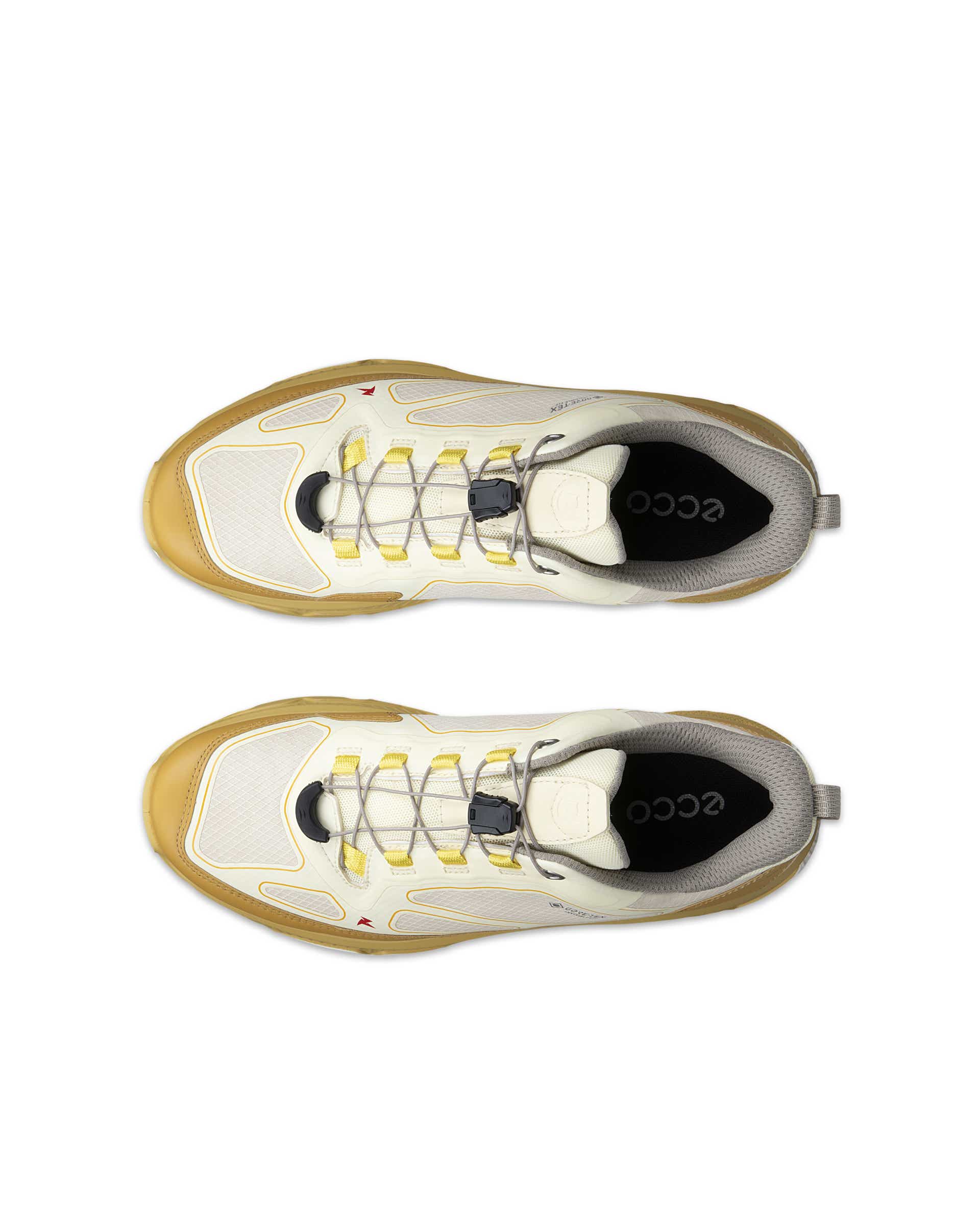 ECCO RECEPTOR XP WOMEN ウィメンズ レザースニーカー - イエロー - Top left pair