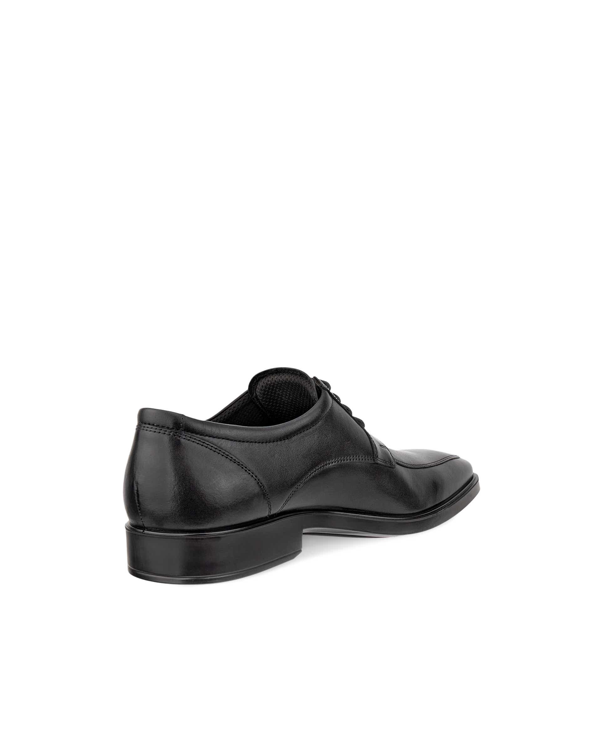 Men's ECCO® Metropole Milan Leather Derby Shoe - Black - Back