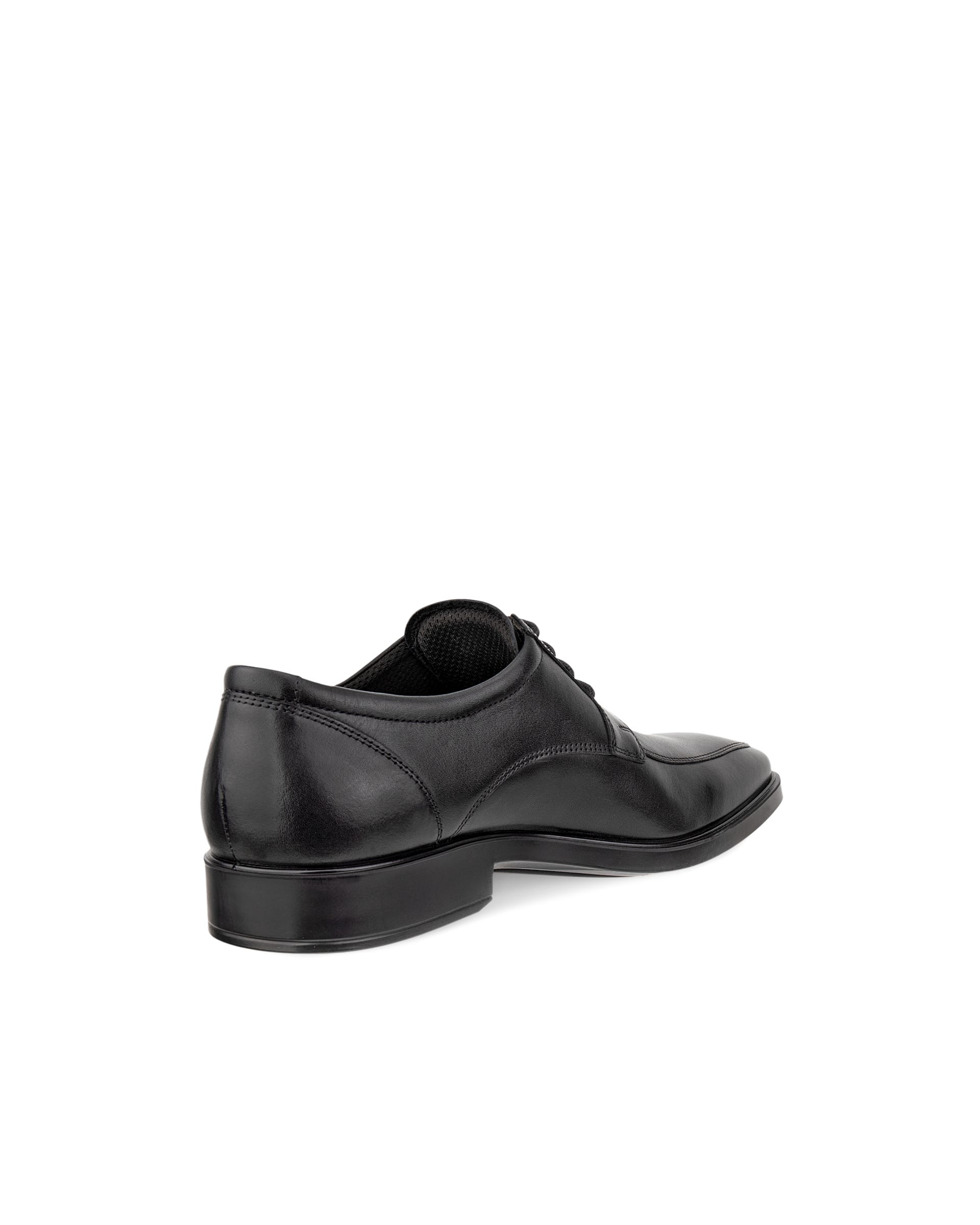Men's ECCO® Metropole Milan Leather Derby Shoe - Black - Back