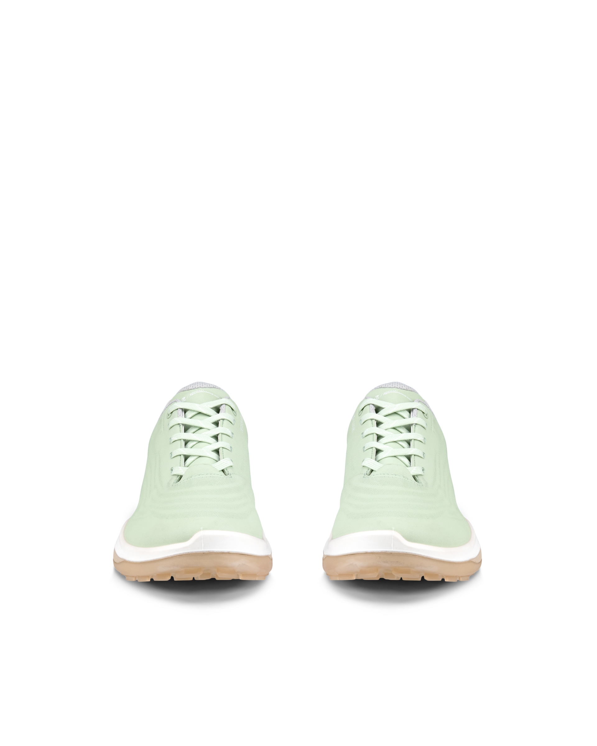 Women's ECCO® Golf LT1 Leather Waterproof Golf Shoe - Green - Front pair