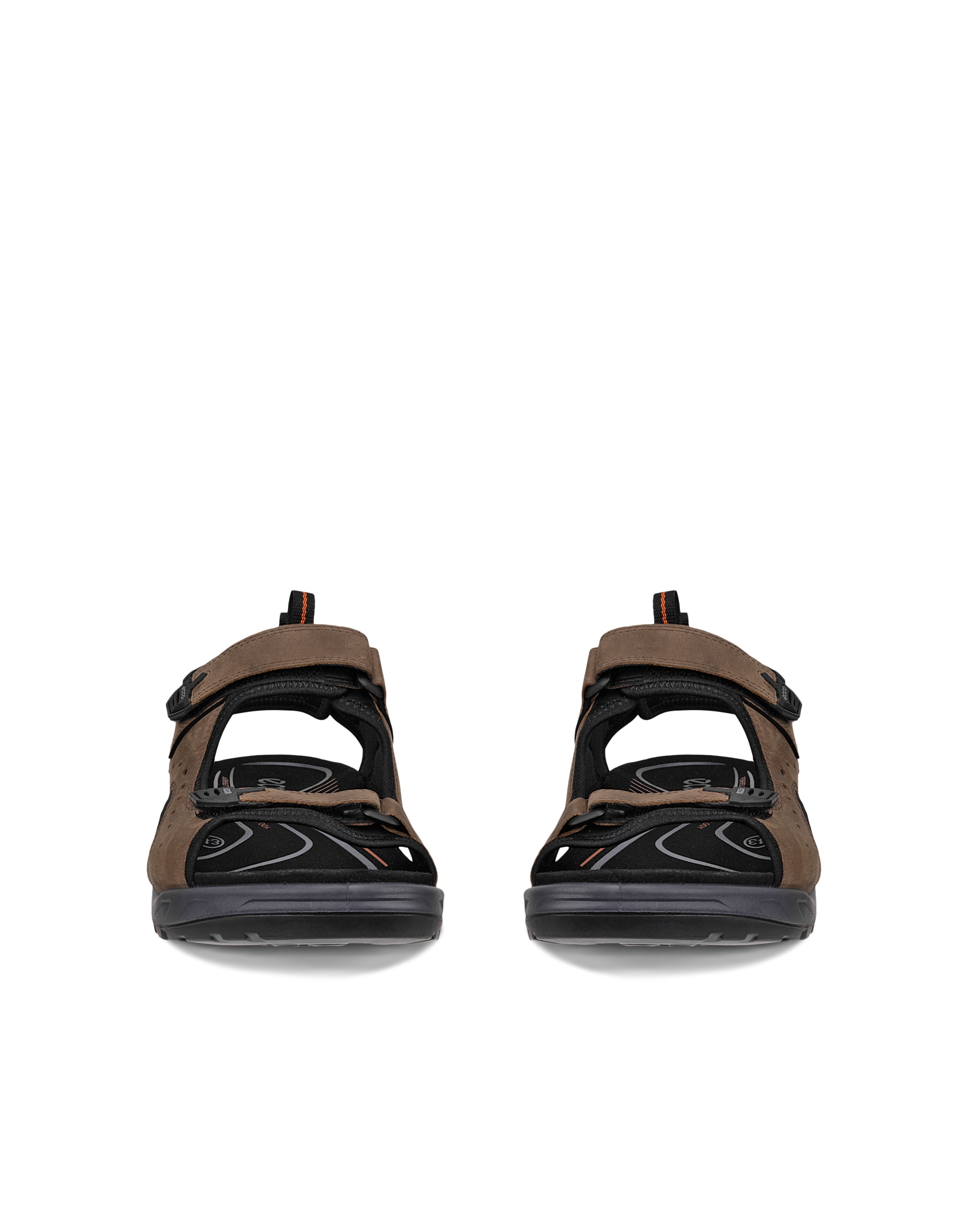 ECCO® Offroad Andes II sandale de marche en nubuck pour homme - Brun - Front pair