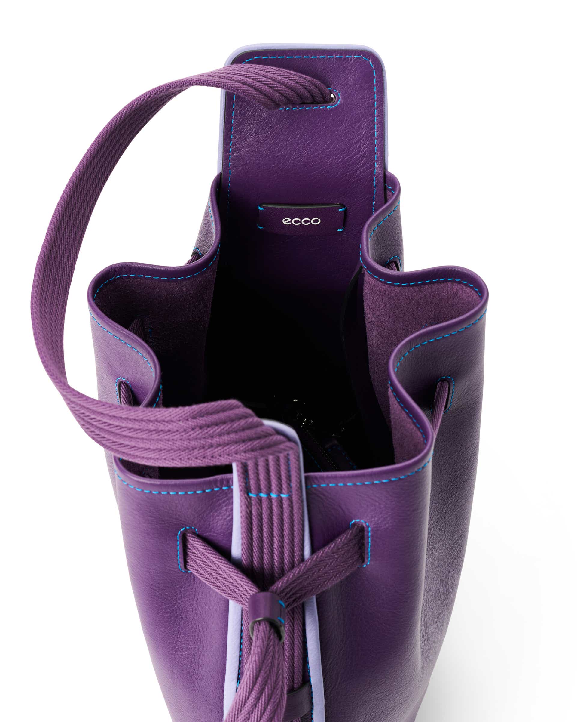ECCO Sail Bag M レザーショルダーバッグ - パープル - Inside
