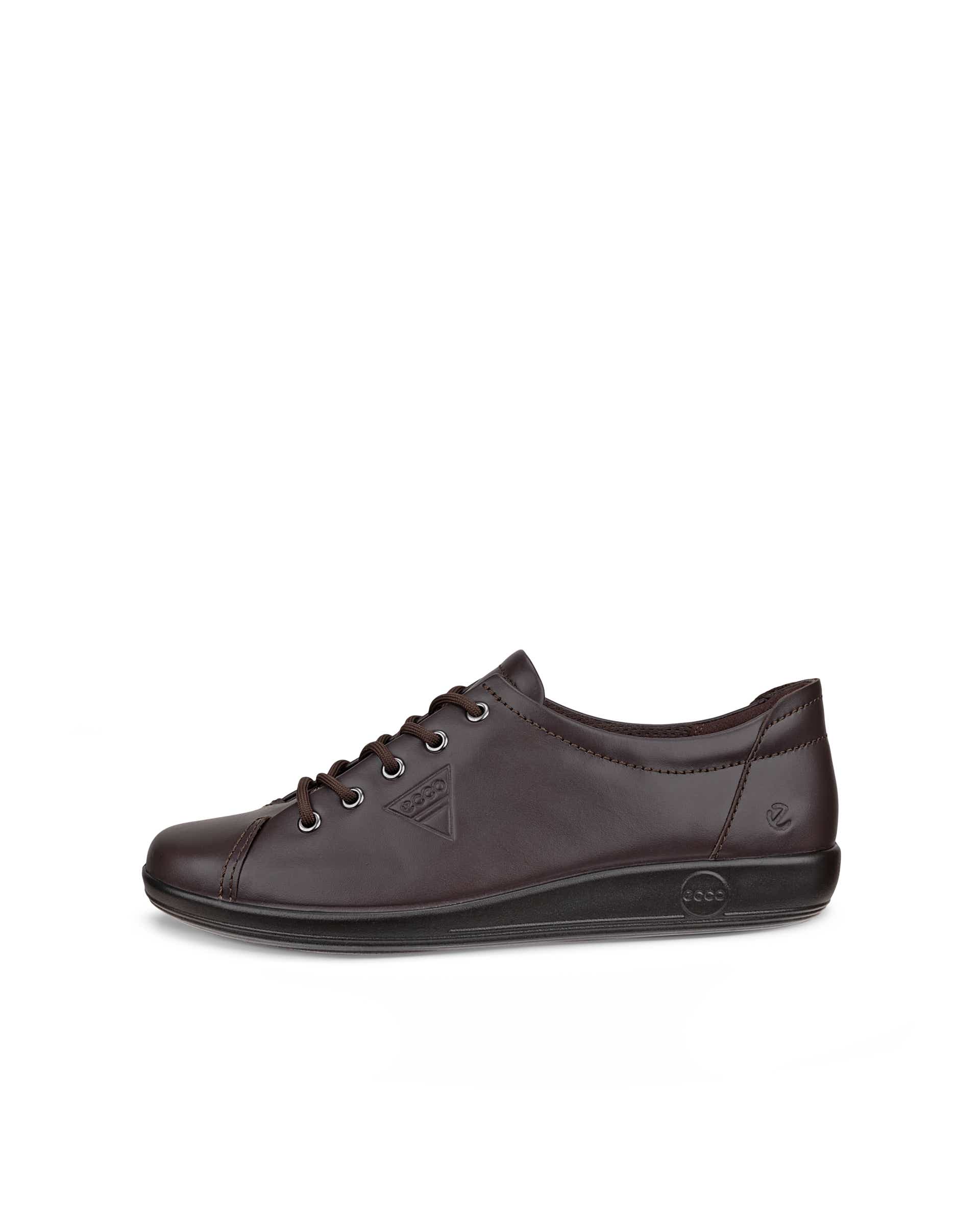 ECCO® SOFT 2.0 dames leren wandelschoen - Bruin - Outside