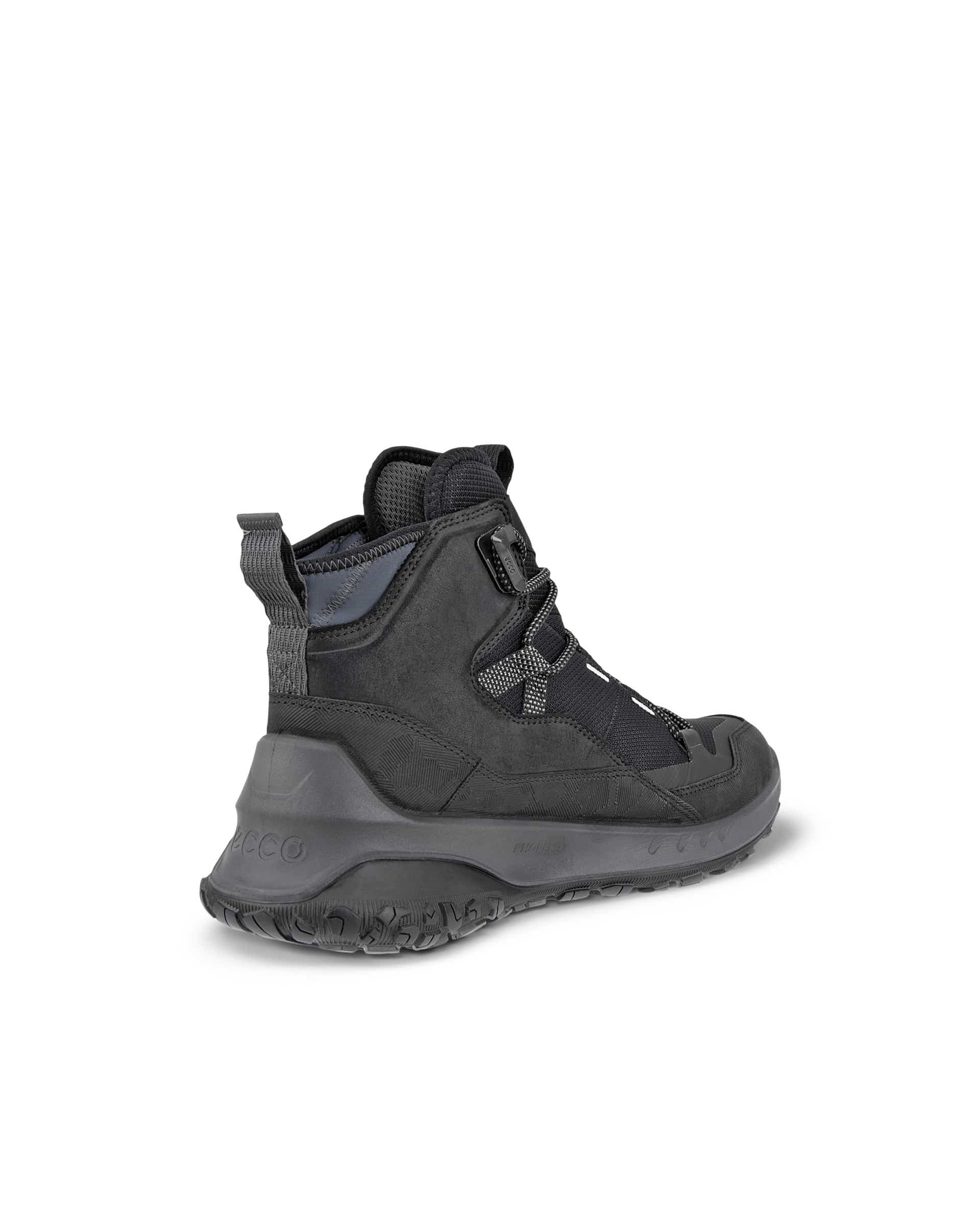 ECCO® ULT-TRN Mid Herren Wasserdichte Trekkingschuhe aus Nubukleder - Schwarz - Back