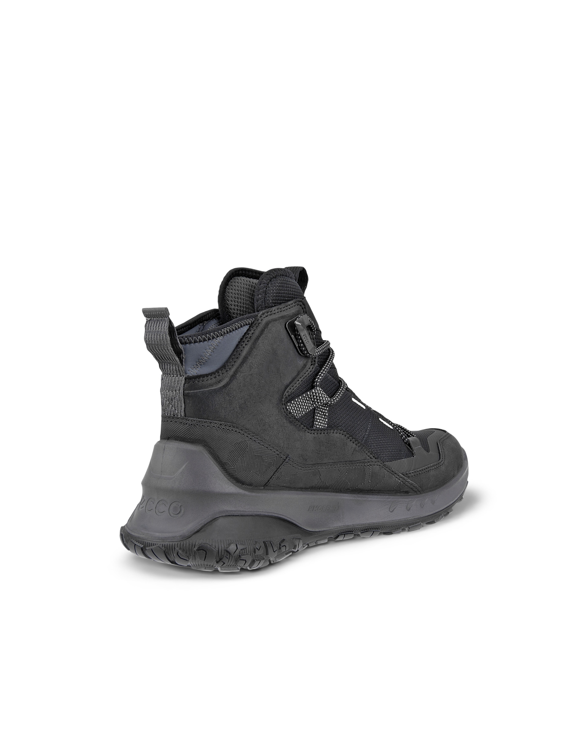 ECCO® ULT-TRN Mid chaussure de randonnée imperméable en nubuck pour homme - Noir - Back