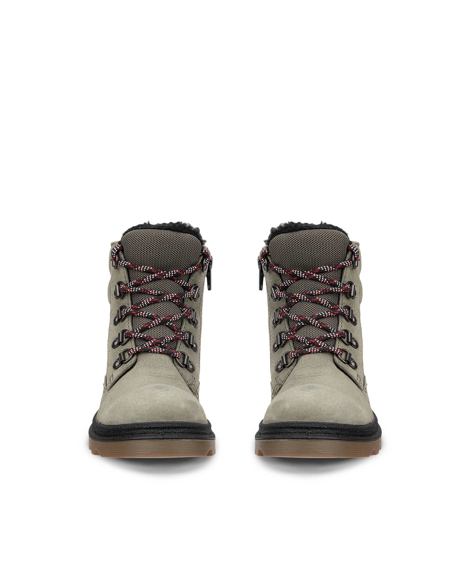 Detská nubuková nepremokavá obuv ECCO® GRAINER K - Sivá - Front pair