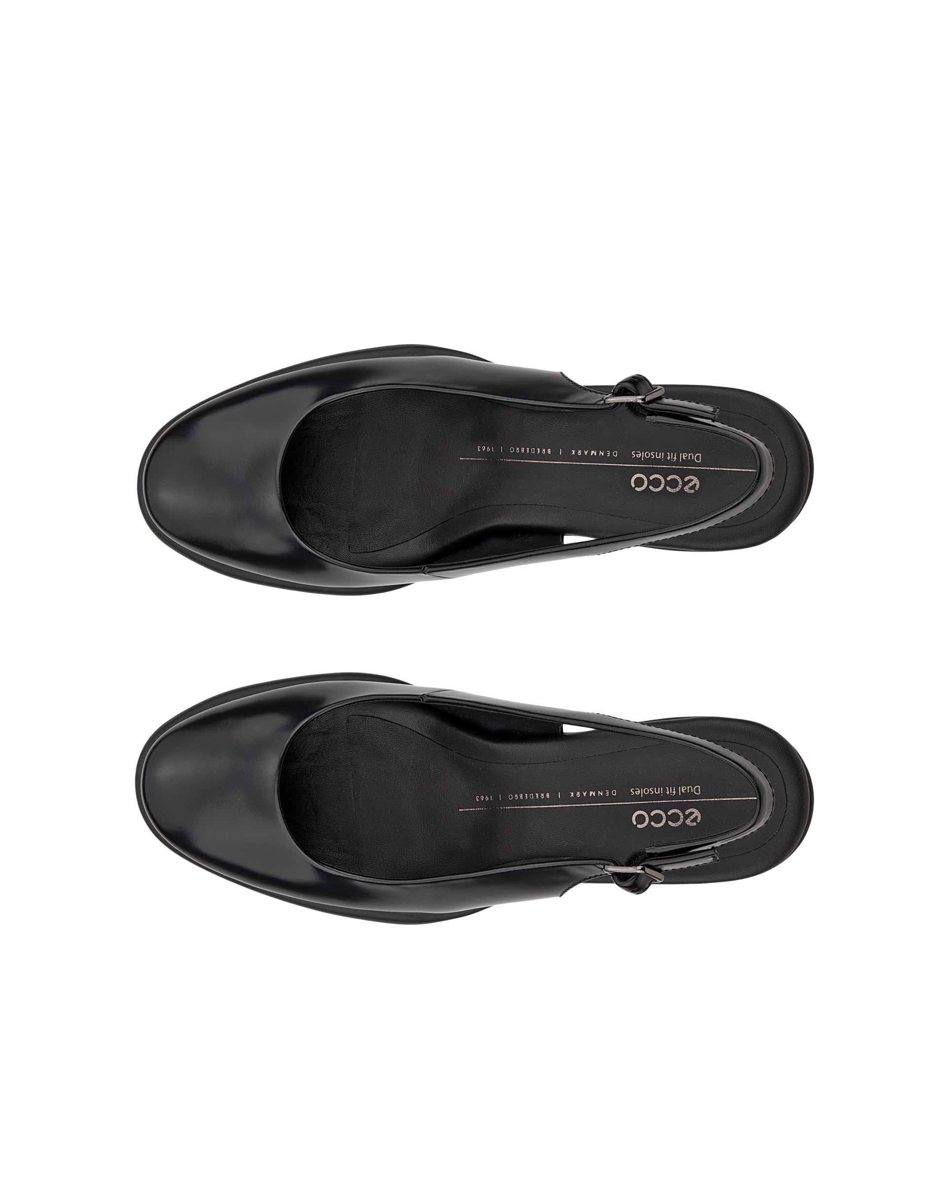 Dámské kožené lodičky na blokovém podpatku ECCO® Sculpted LX 55 - Černá - Top left pair