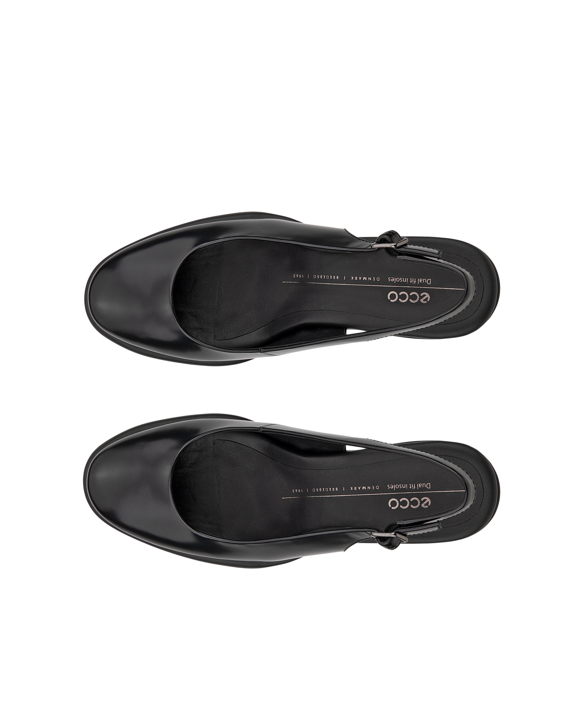 Dámské kožené lodičky na blokovém podpatku ECCO® Sculpted LX 55 - Černá - Top left pair