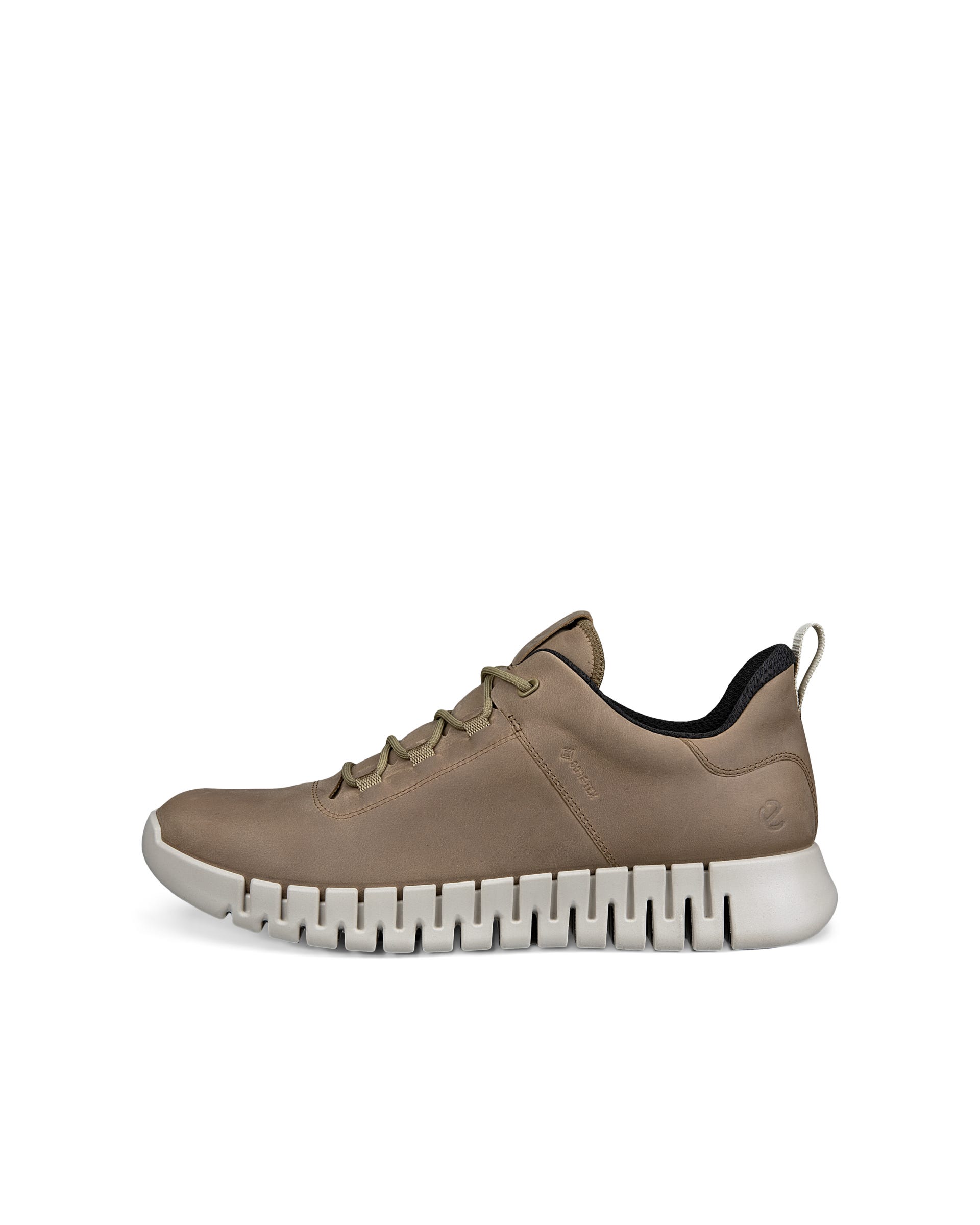 Men's ECCO® Gruuv Nubuck Gore-Tex Sneaker - Brown - Outside