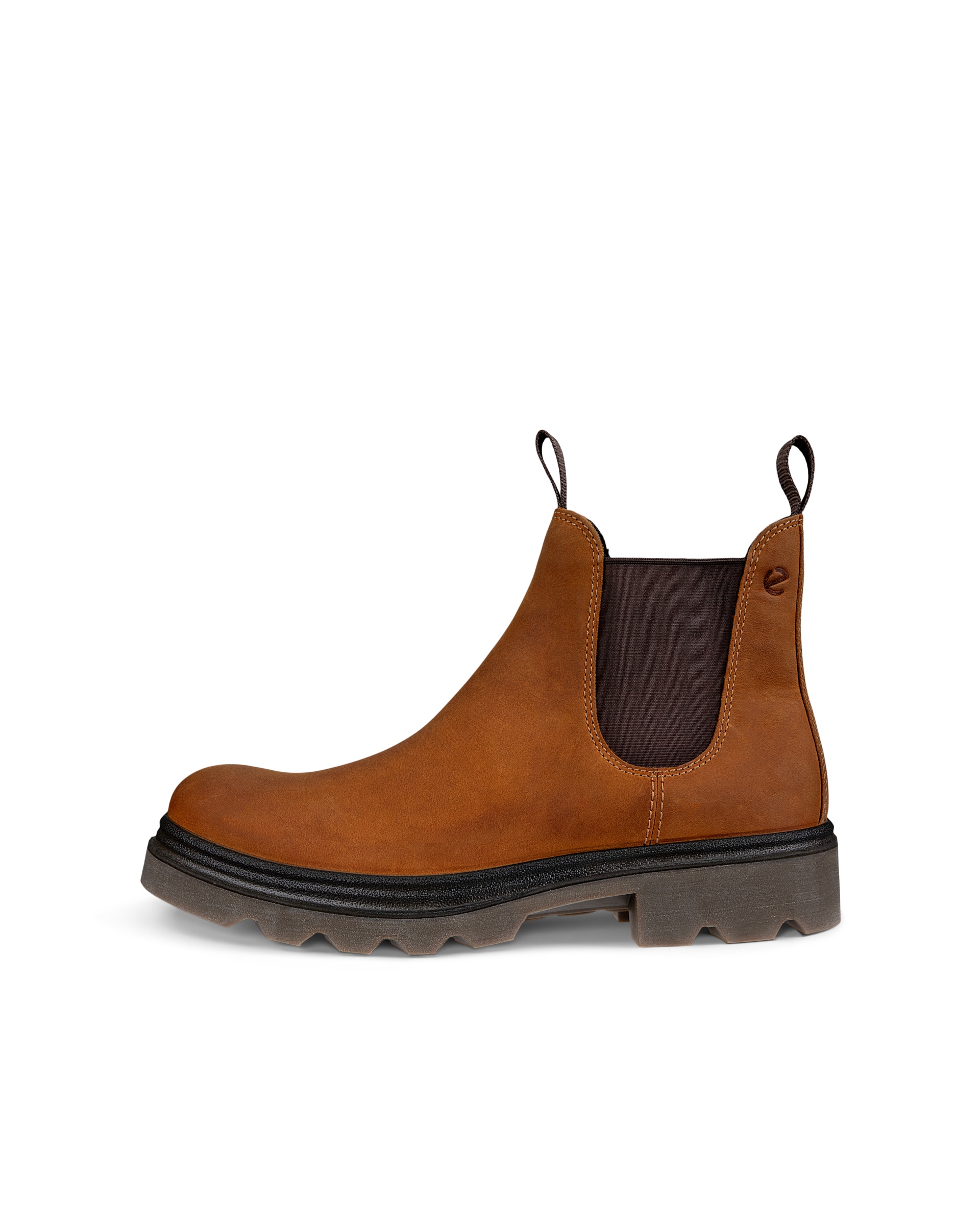Men's ECCO® Grainer Leather Chelsea Boot - Brown - Outside