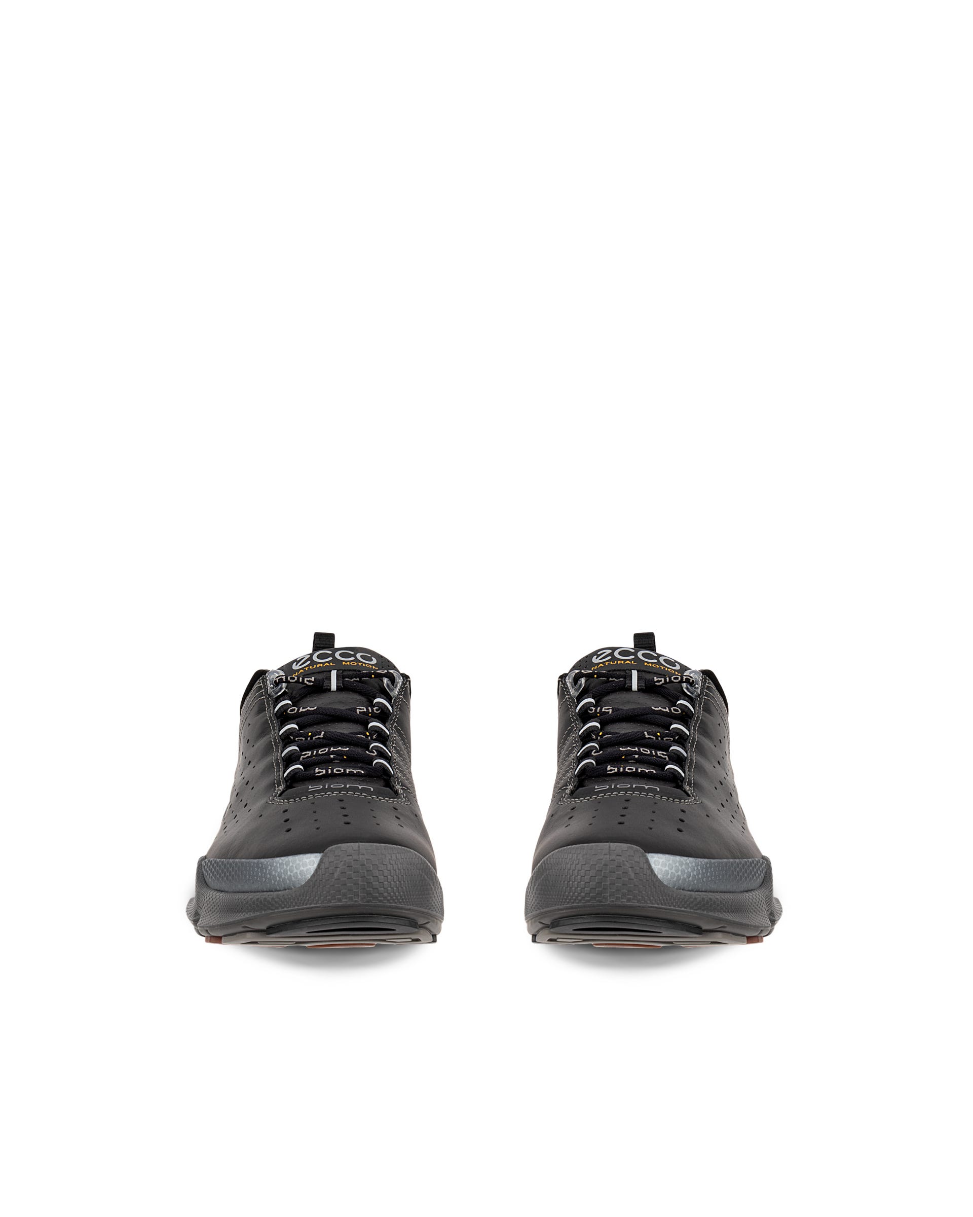 Women's ECCO® BIOM C Leather Sneaker - Black - Front pair