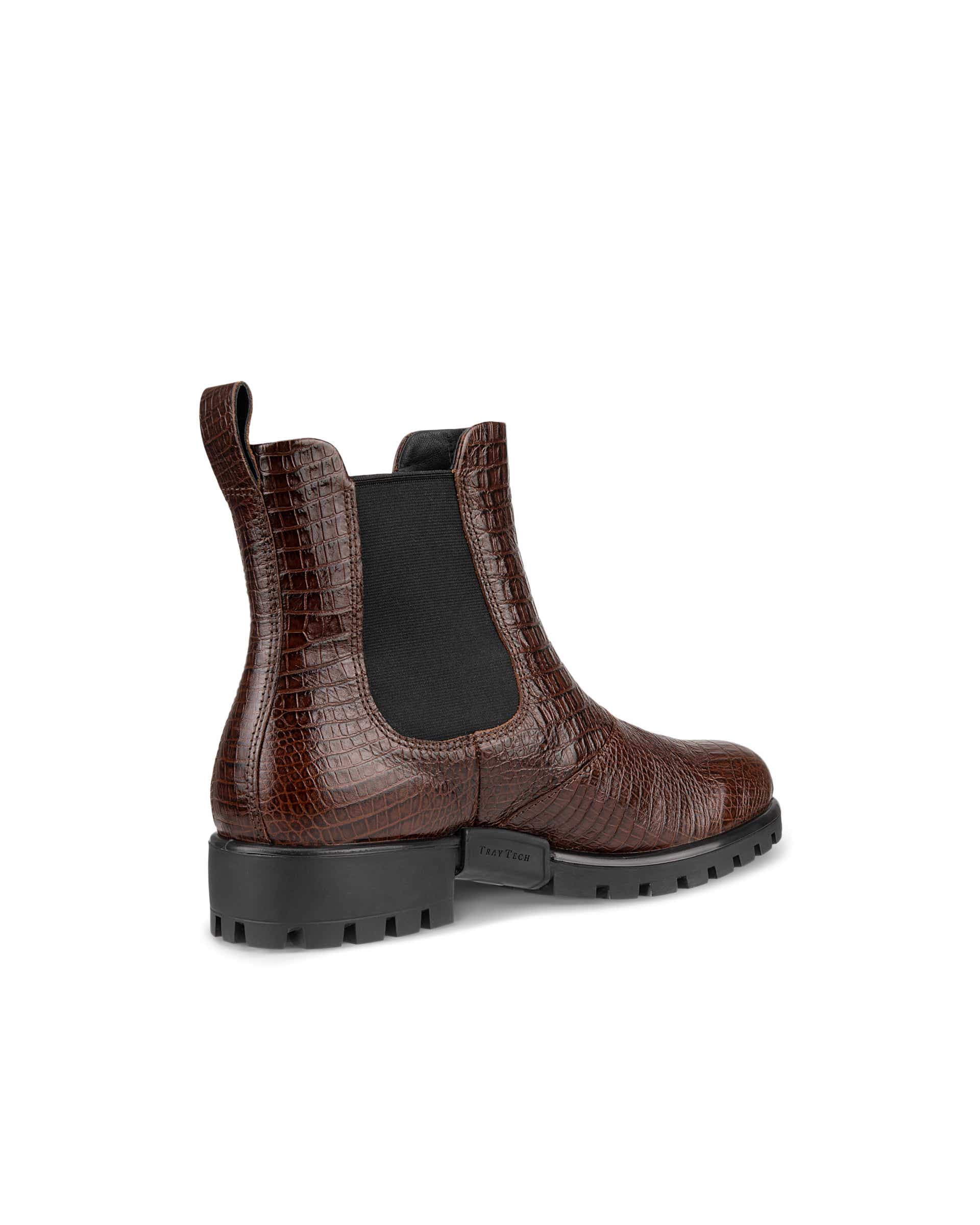 ECCO® Modtray botte Chelsea en cuir pour femme - Marron - Back