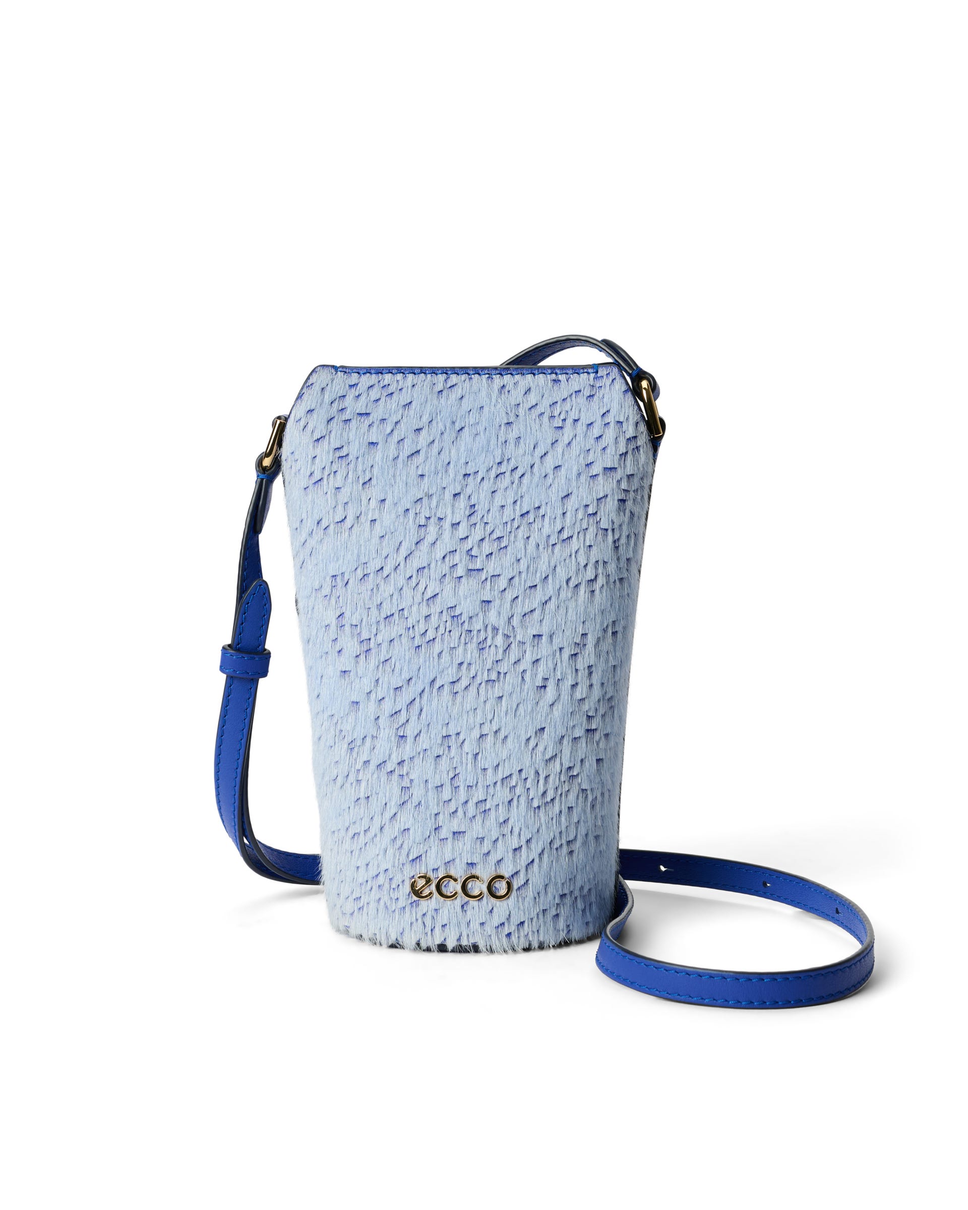 ECCO® Pot Leather Crossbody Bag - Blue - Main