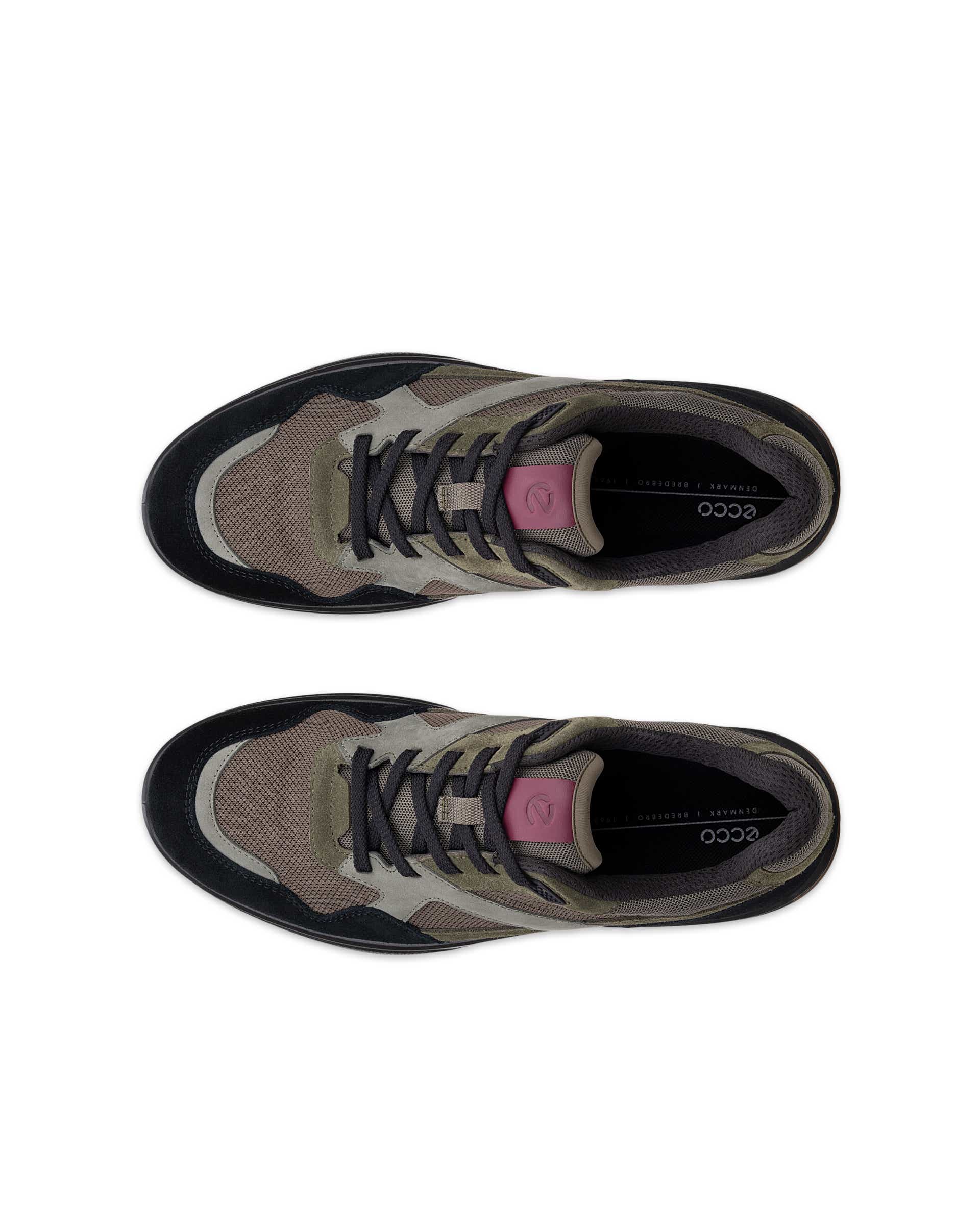 ECCO® BYWAY 2.0 sneakers i ruskind til herrer - Grøn - Top left pair