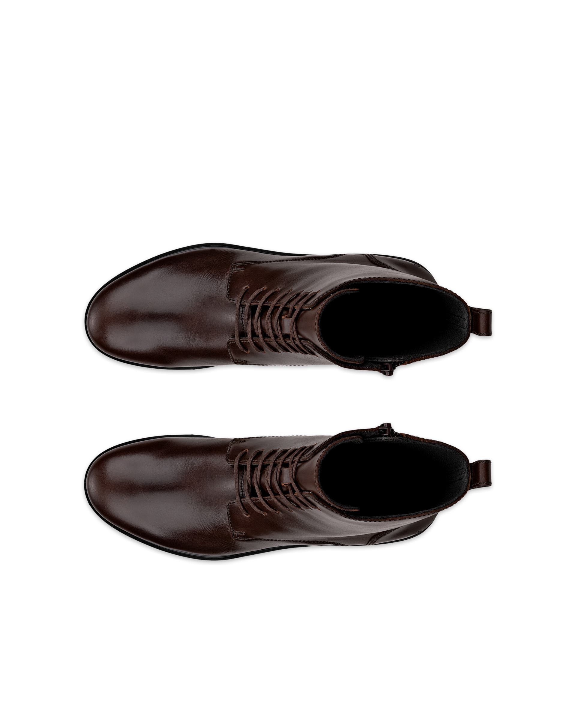 Women's ECCO® Dress Classic 15 Leather Lace-Up Boot - Brown - Top left pair