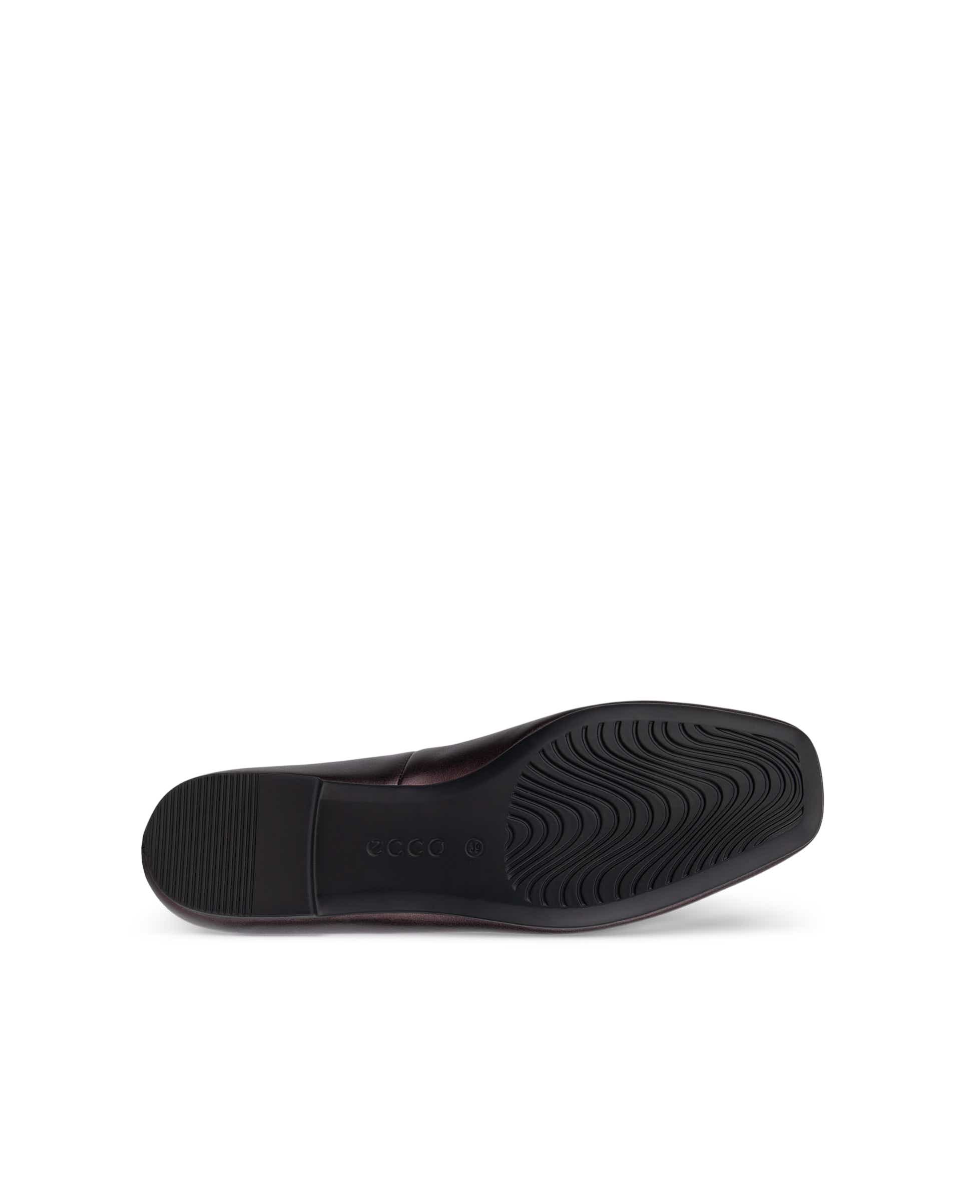 Damskie skórzane baleriny ECCO® MARGOT - Fioletowy - Sole