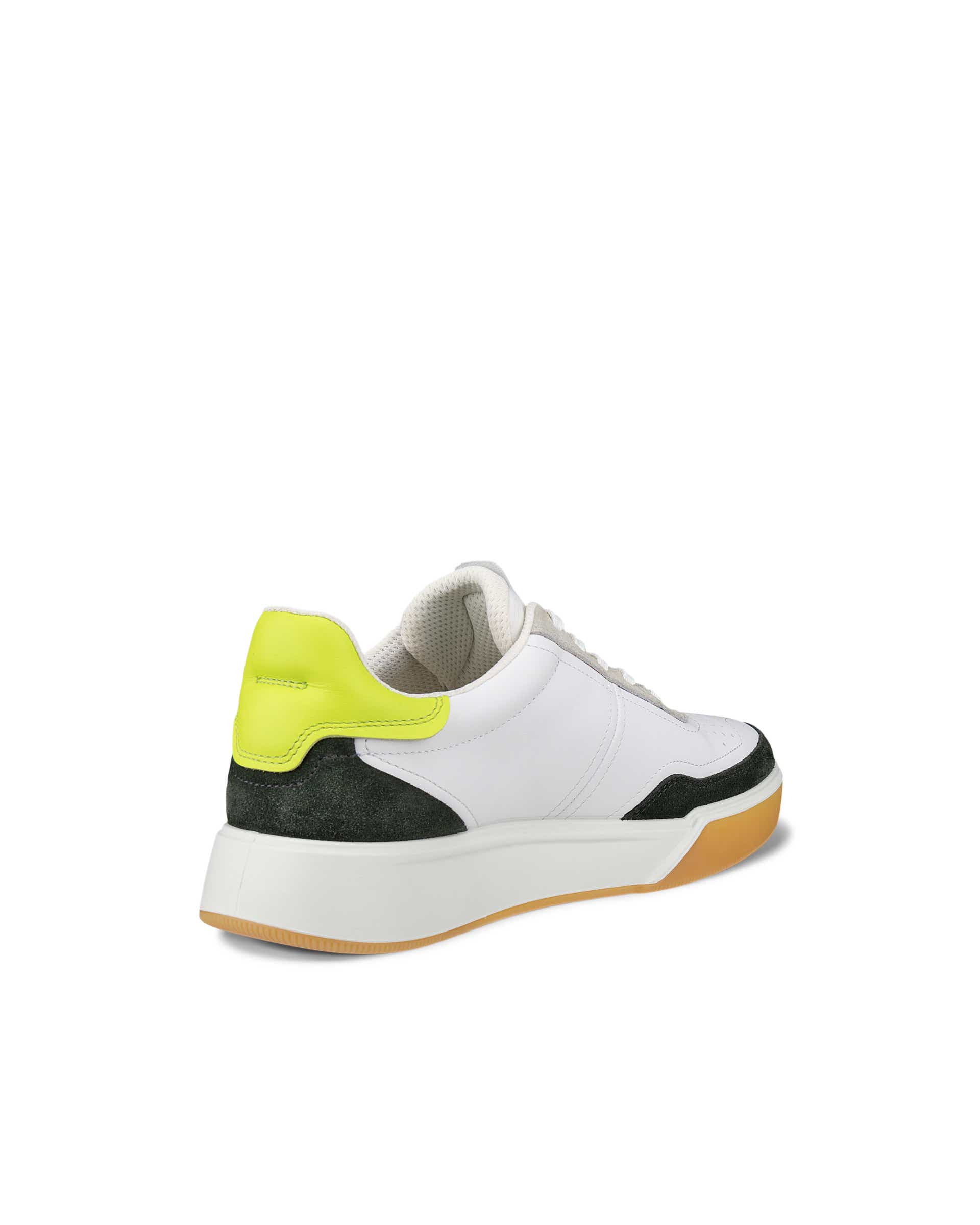 ECCO® Street Court Heren leren sneaker - Wit - Back