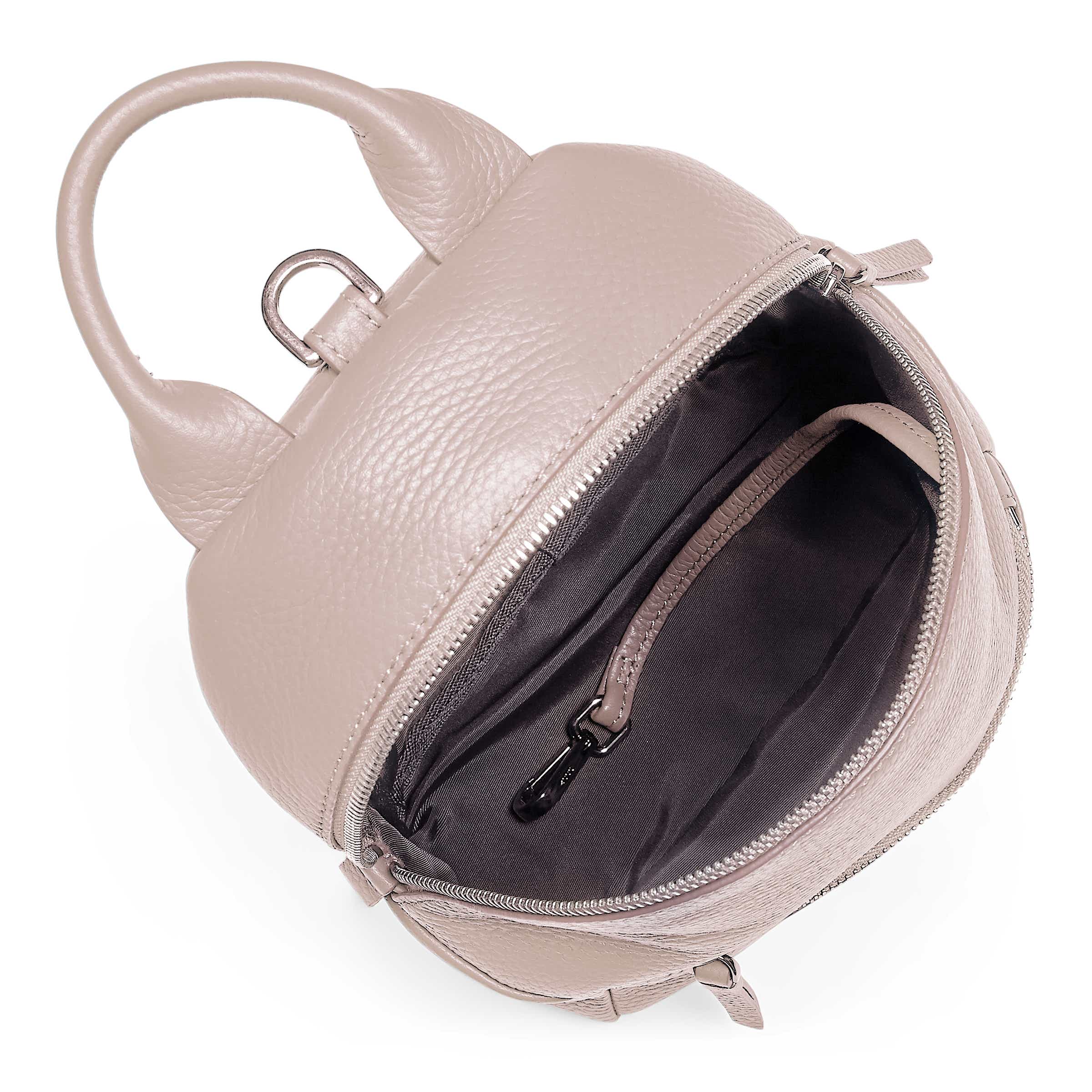 ECCO® SP 3 Mini Leather Backpack - Pink - Inside