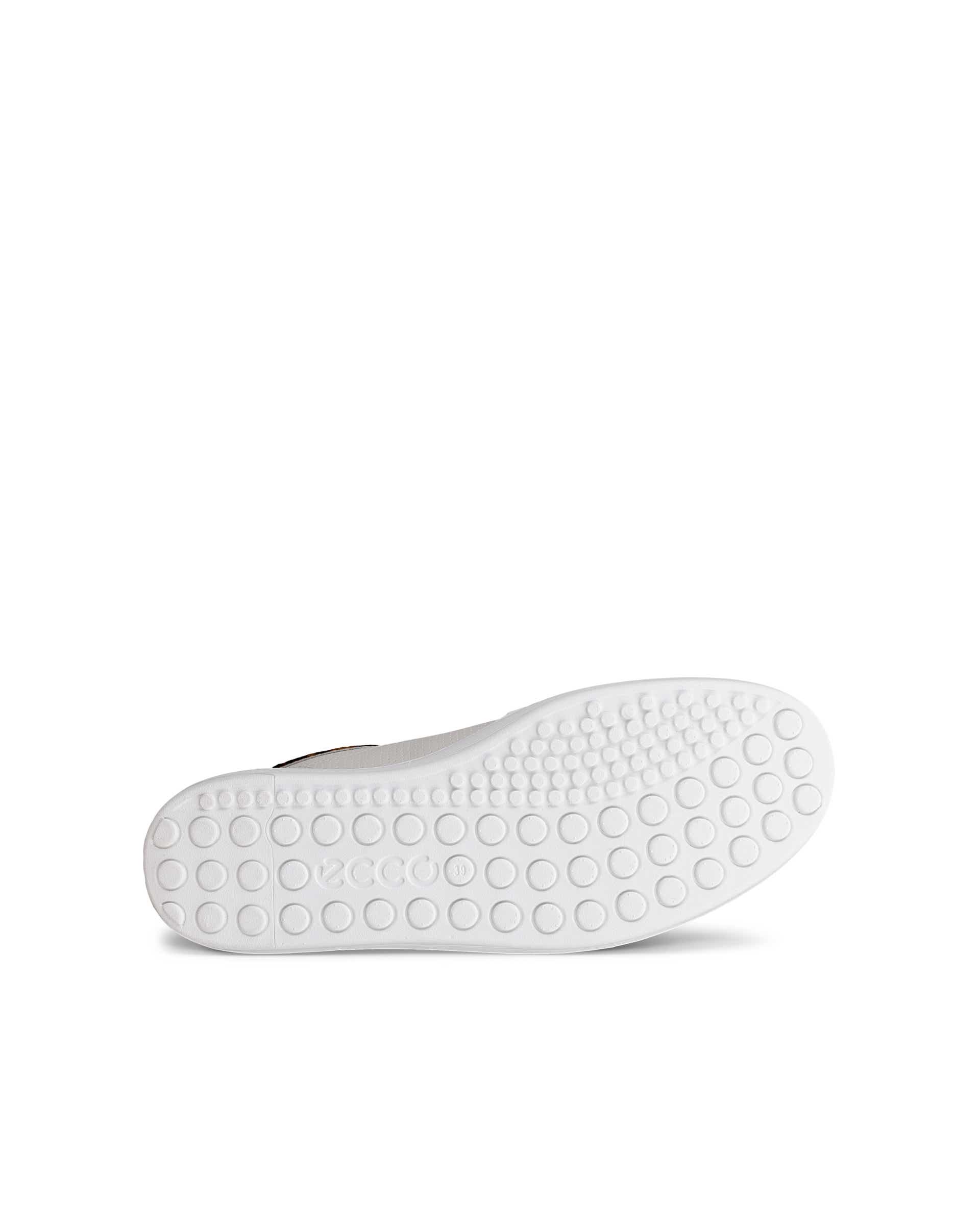 Damskie skórzane sneakersy ECCO® SOFT 60 - Biały - Sole
