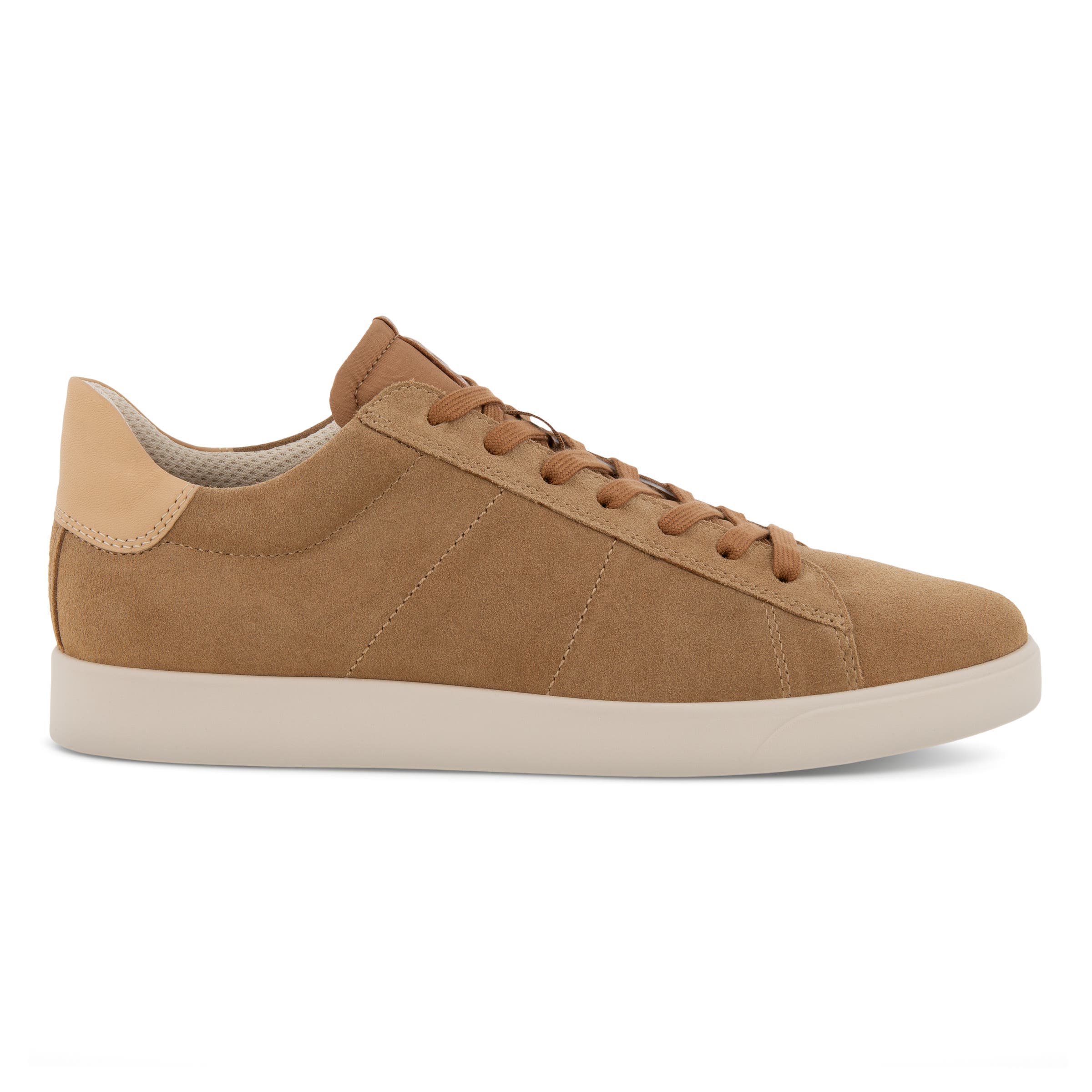 Men's ECCO® Street Lite Suede Sneaker - Brown - Outside