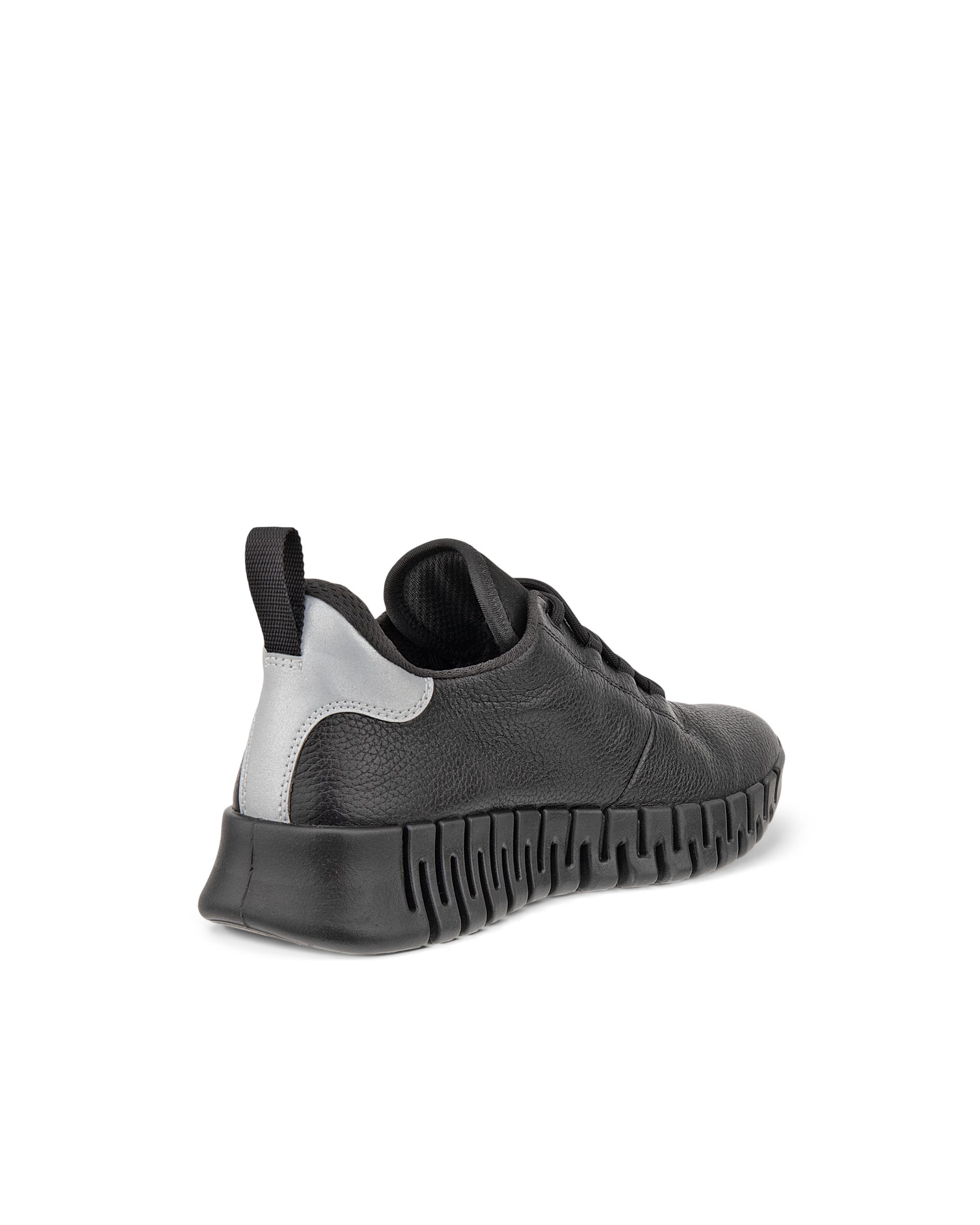 Women's ECCO® Gruuv Leather Gore-Tex Trainer - Black - Back