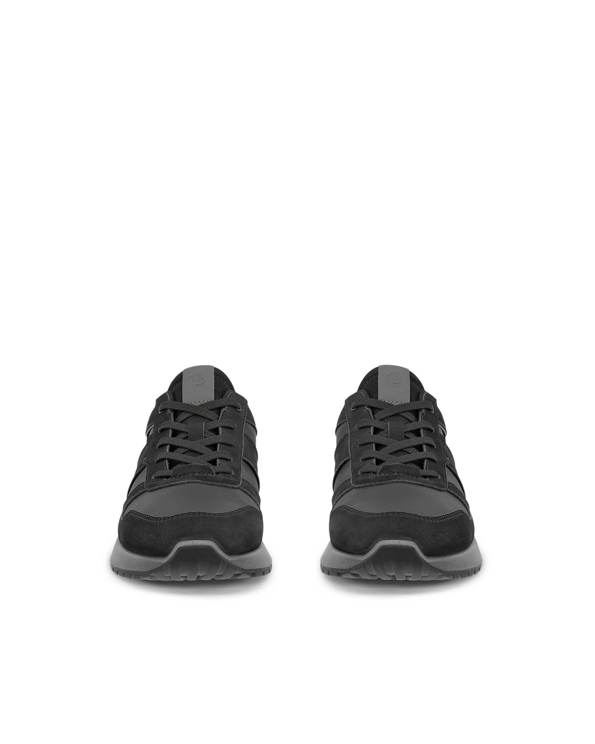 Men's ECCO® ASTIR NEO Leather Sneaker - Black - Front pair