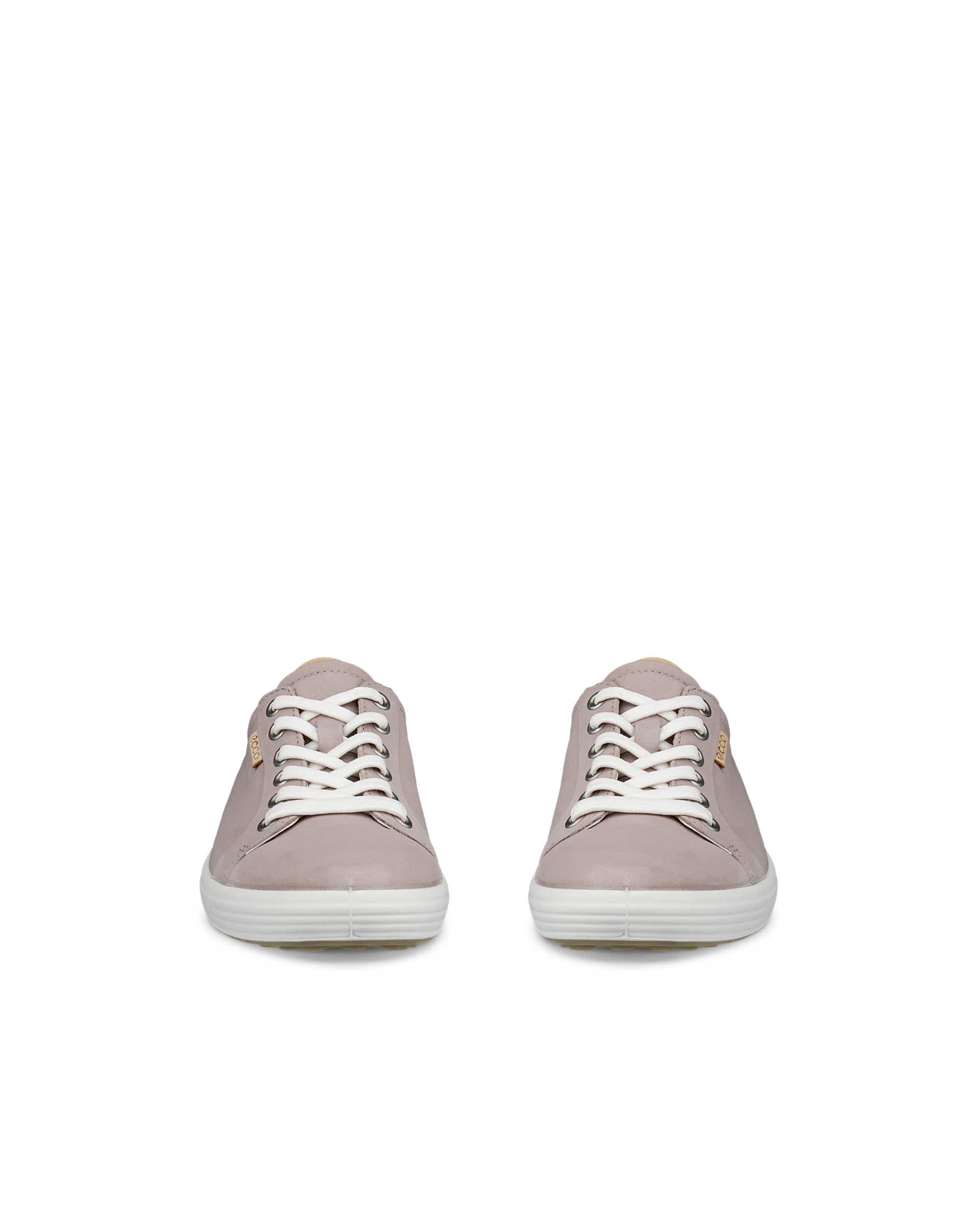 Women's ECCO® Soft 7 Nubuck Sneaker - Red - Front pair